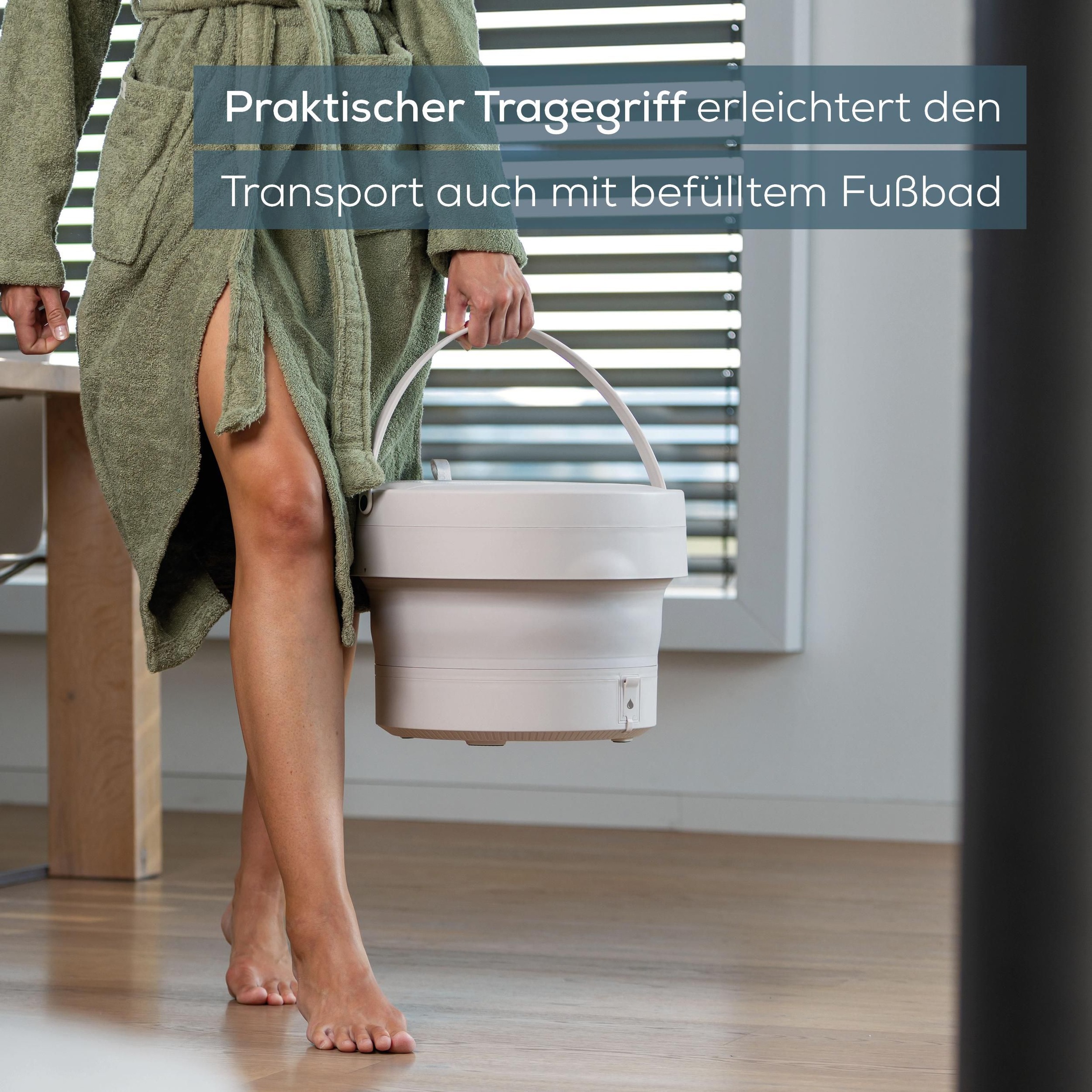 BEURER Fußbad »FB 55 Modernes Design mit Faltfunktion und 3 Temperaturstufen« Fußbad und Shiatsu-Massagegerät in einem