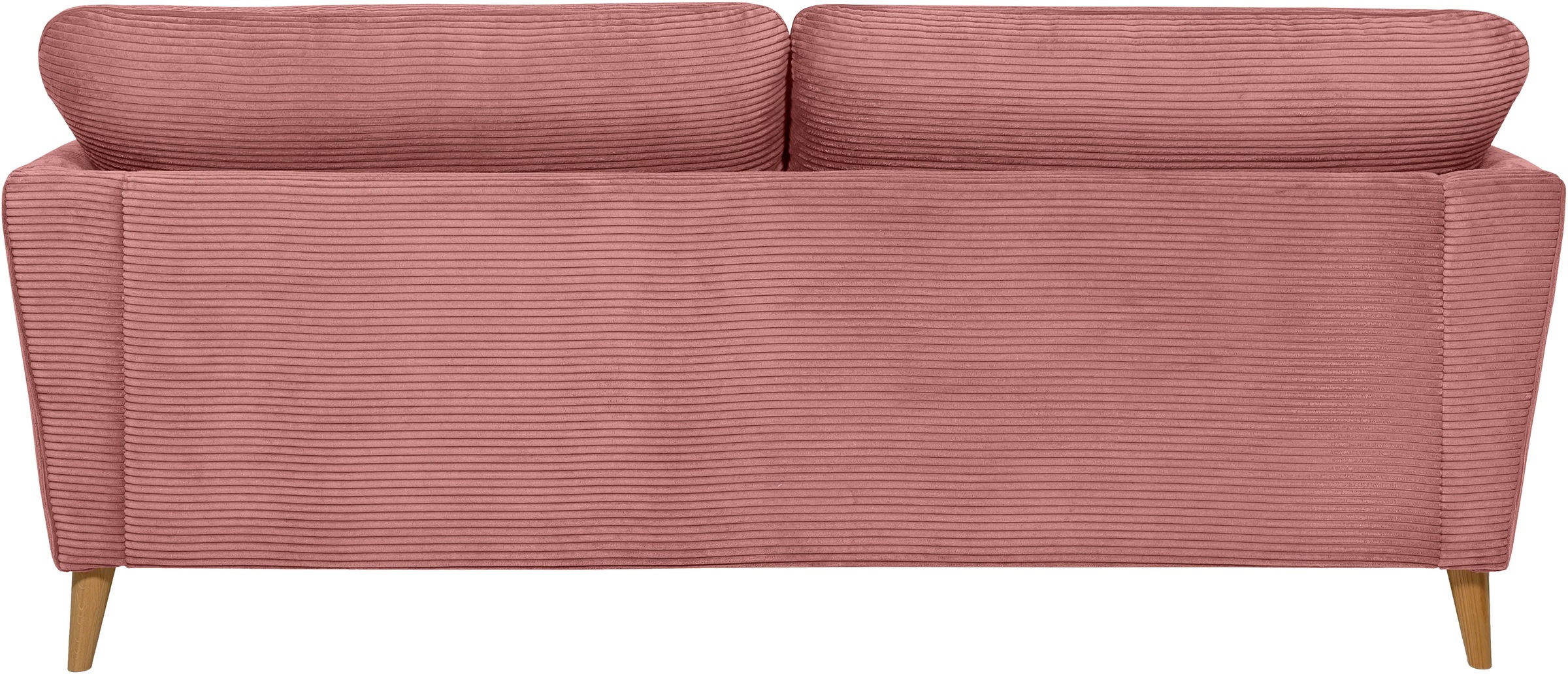 Home affaire 3-Sitzer »MARSEILLE 3er Sofa 206 cm, Cord, Flachgewebe, Struktur, Webstoff«, Massivholzbeine Eiche, Landhausstil, Wellenunterfederung