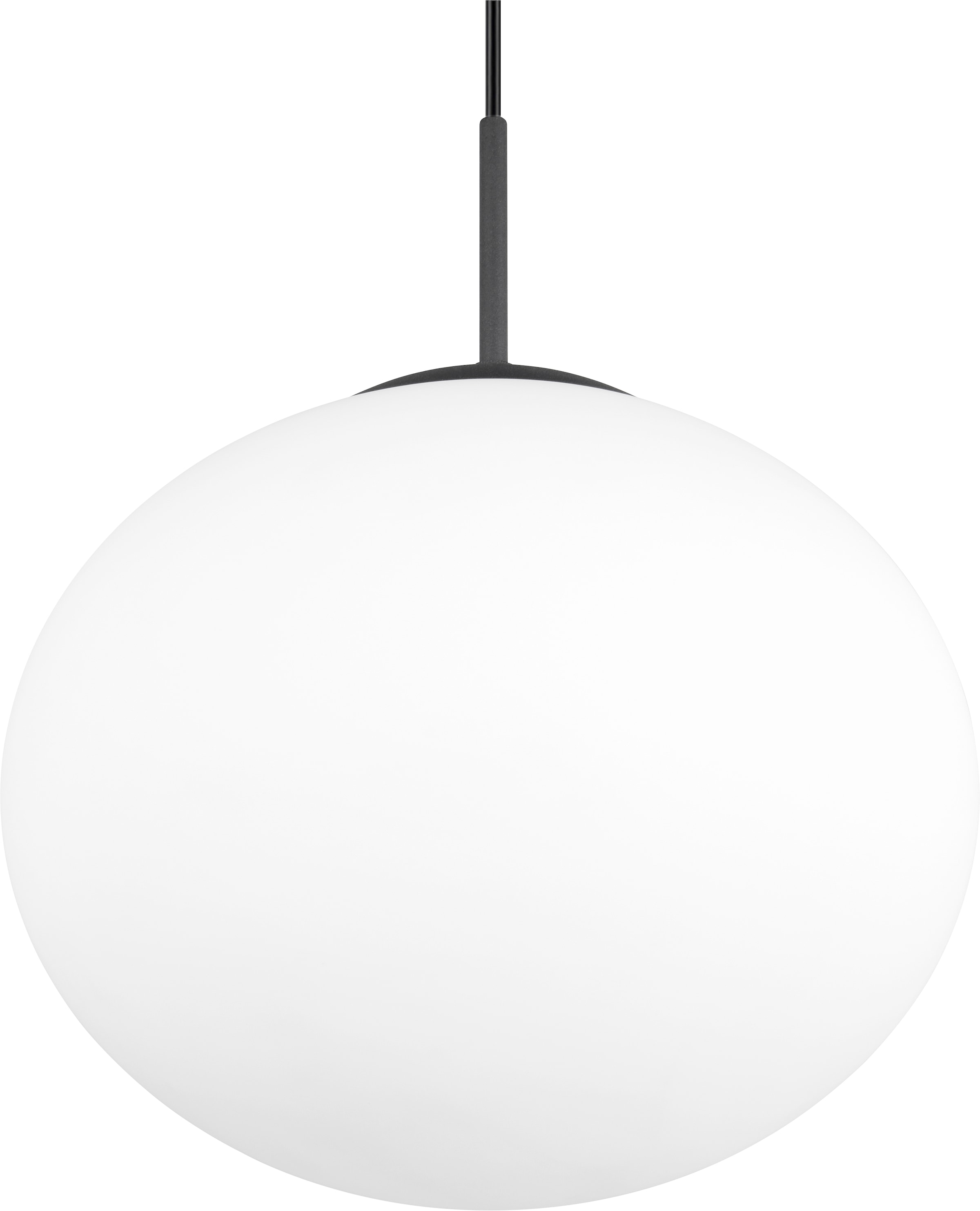 TRIO Leuchten Pendelleuchte »FOMENTO, Hängelampe mit Glasschirm, exkl 1x E27 max 15W« E27 1 Stk. warmweiß - kaltweiß Glas Hängeleuchte Höhe 150 cm, Hängelampe Küche Esszimmer Wohnzimmer