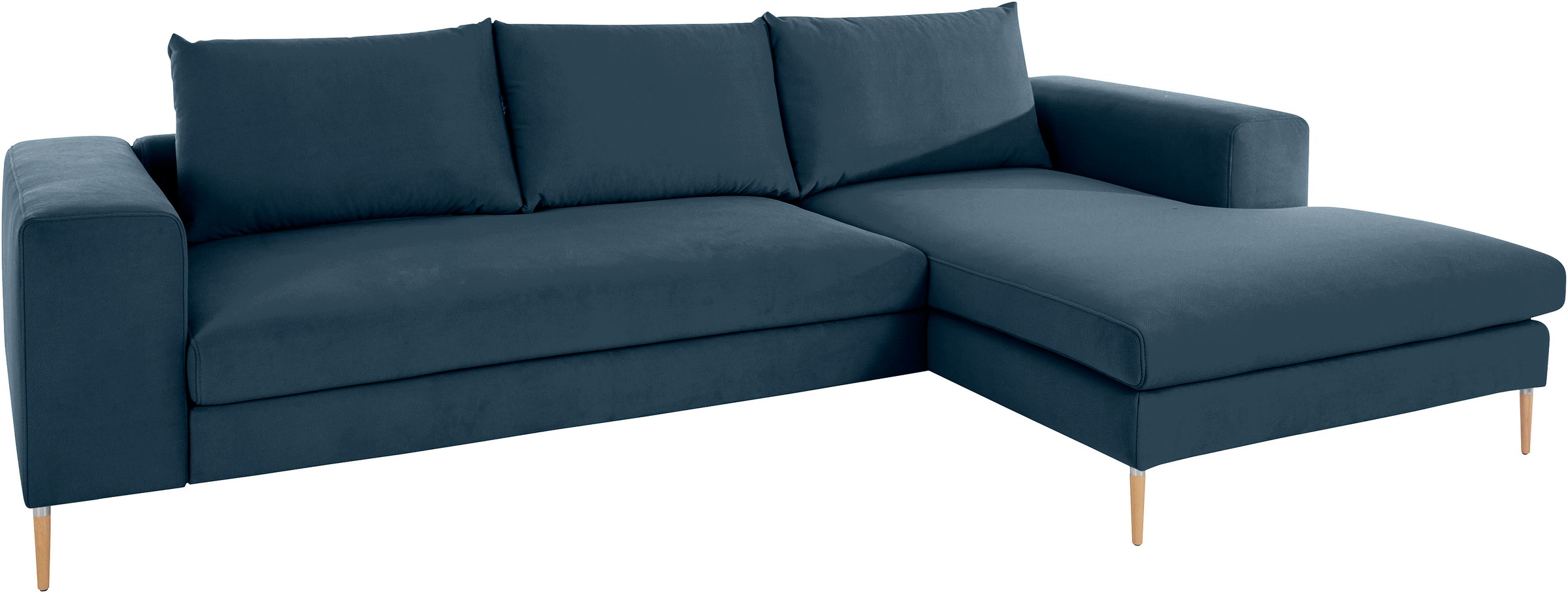 OTTO products Polsterecke »Finnja, softer, legerer Sitzkomfort, bequem, zeitloses Design, L-Form«, Mit Bettfunktion & Bettkasten