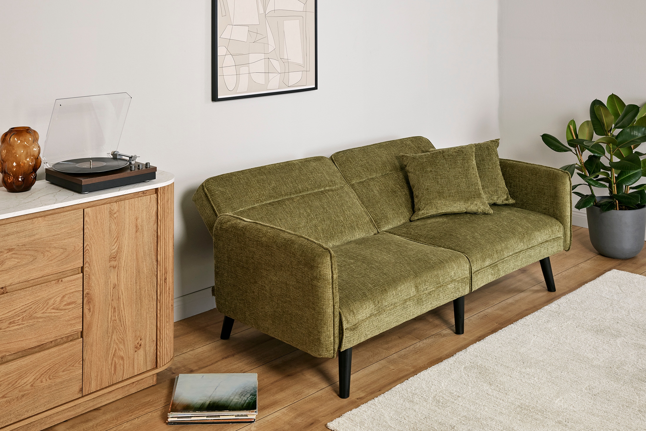 Jahnke Schlafsofa »CHILLAX LINE« mit Relax-und Schlaffunktion, inkl. Kissen, Breite 191 cm
