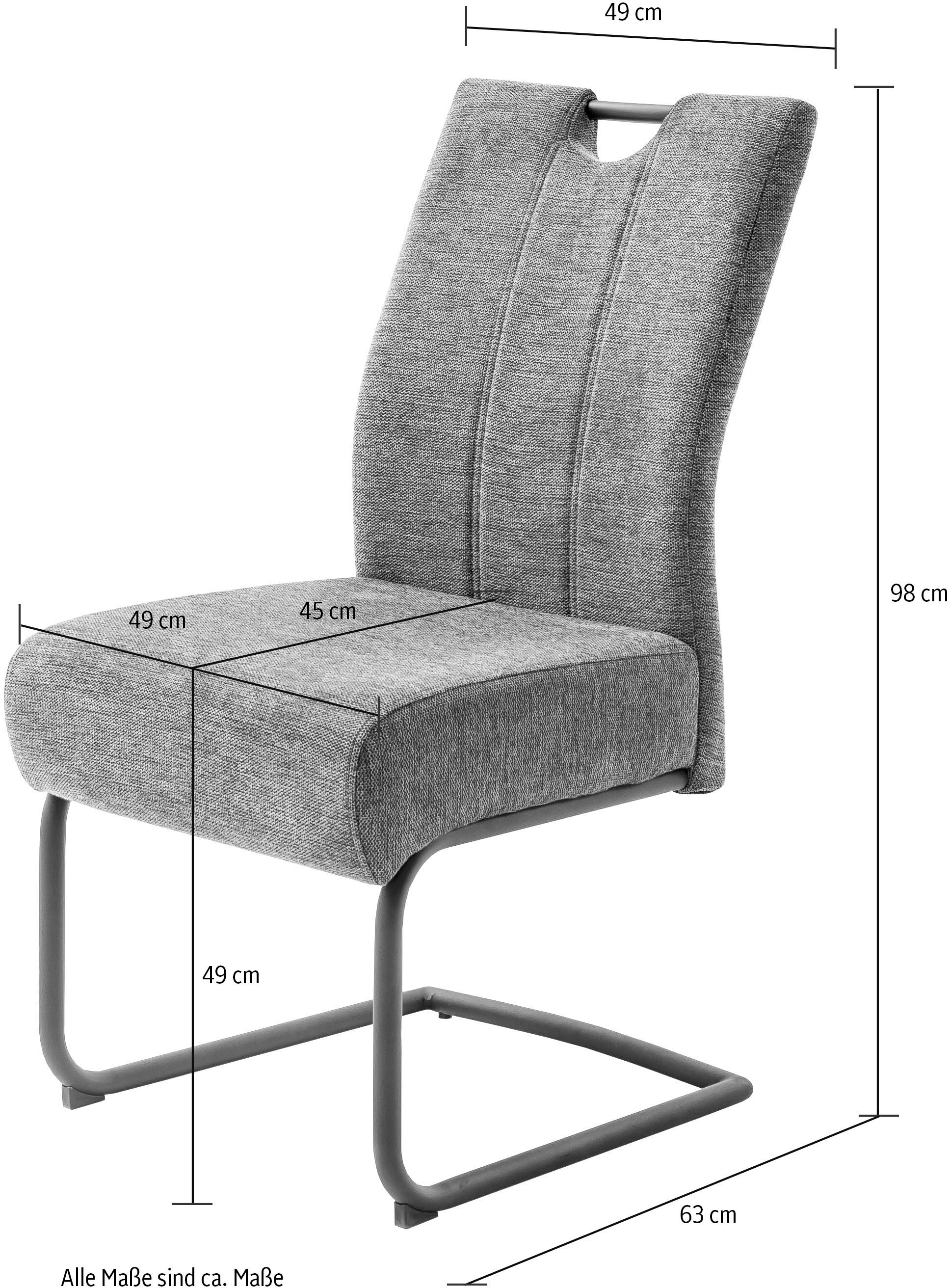 MCA furniture Esszimmerstuhl »AMERY«, Chenilleoptik