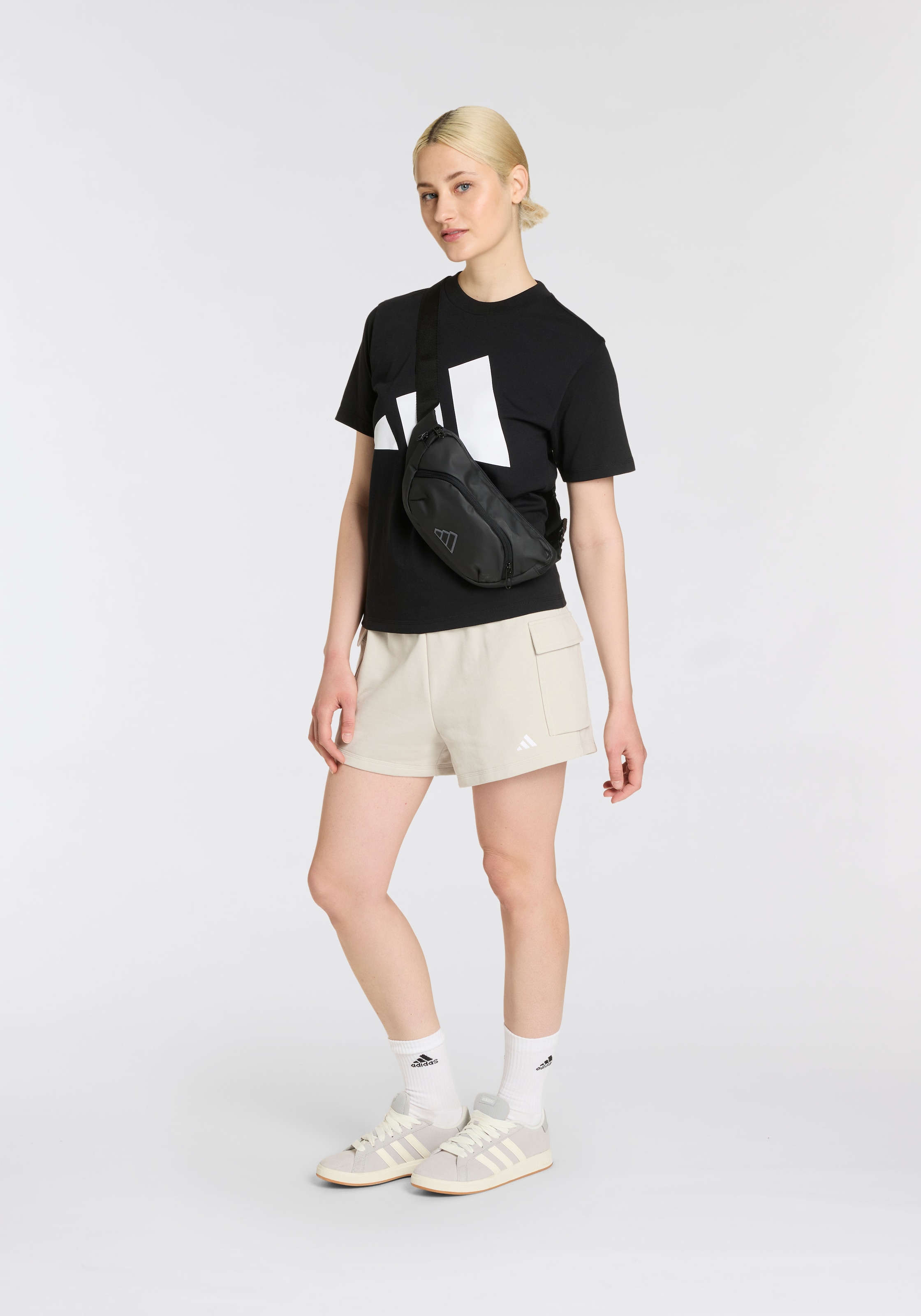 adidas Sportswear Shorts »W SL FT SHO«, (1 tlg.)
