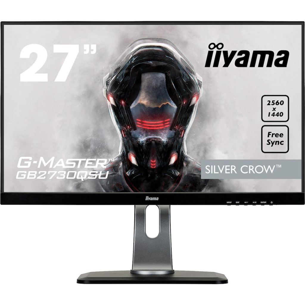 Iiyama Gaming-LED-Monitor »GB2730QSU«, 68,5 cm/27 Zoll, 2560 x 1440 px, WQHD, 1 ms Reaktionszeit, 75 Hz