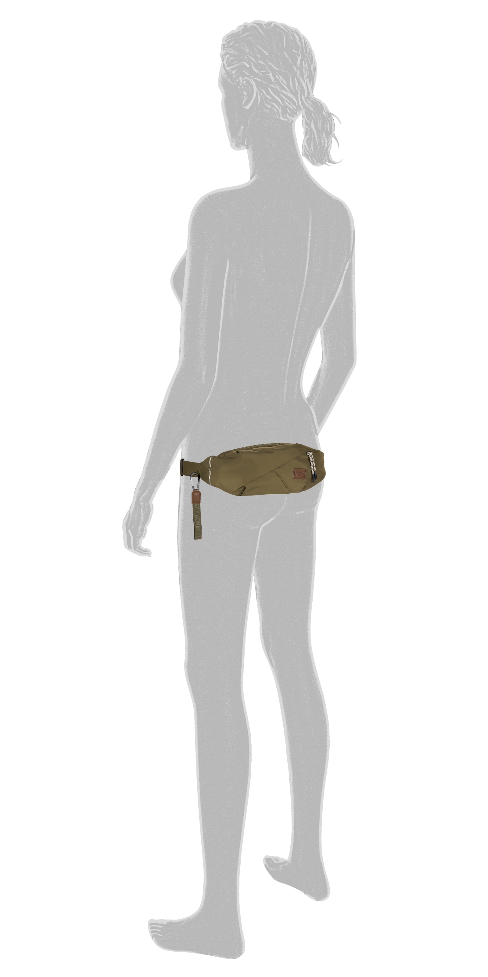 camel active Bauchtasche »Aurum«, aus recyceltem, robusten Nylon leichtgewichtig mit feinen Details