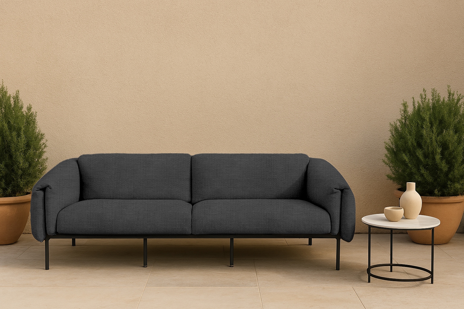 Home affaire 3-Sitzer »Lumi« Outdoor Gartensofa, wetterfeste Materialien, Breite 228 cm