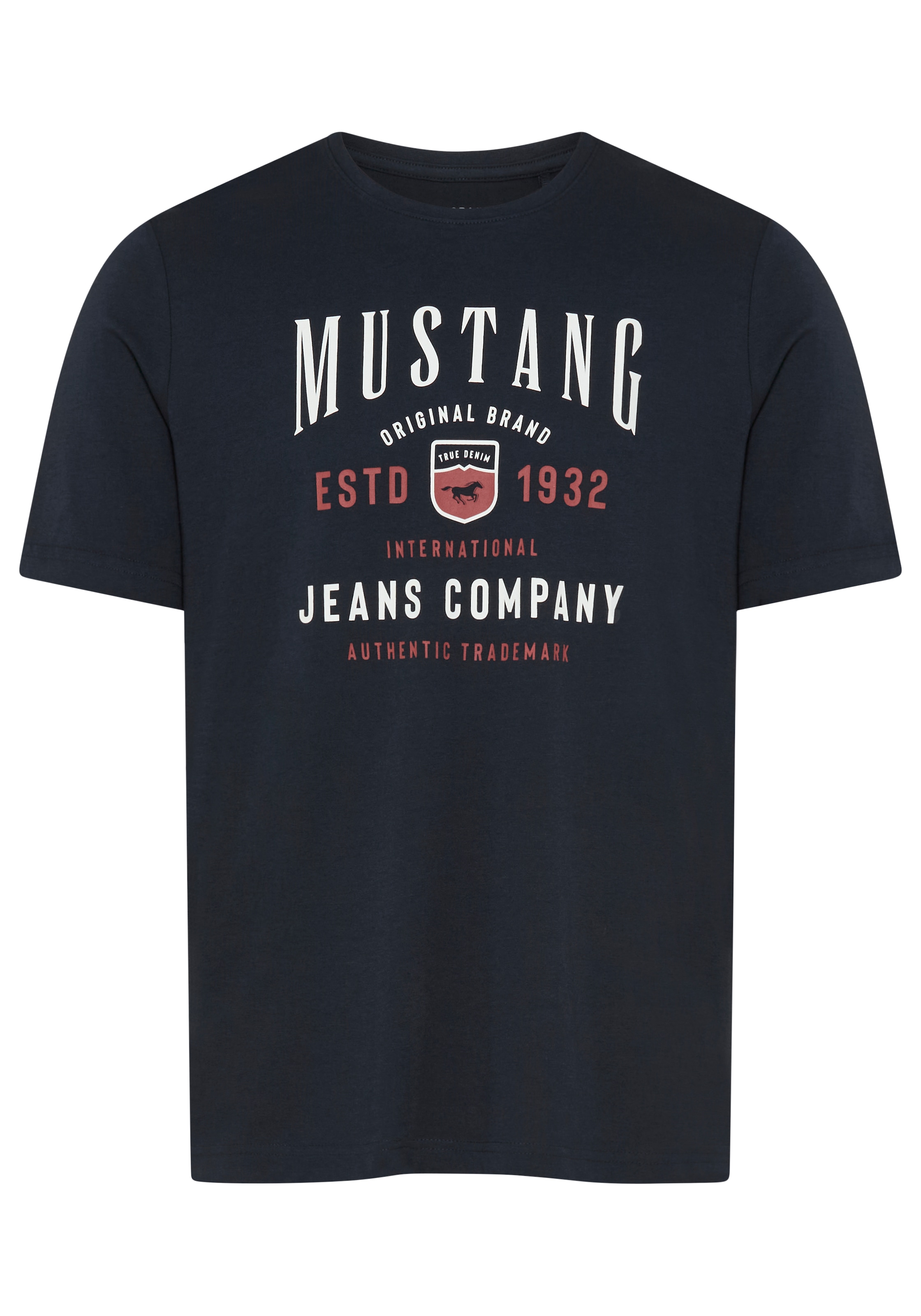 MUSTANG Kurzarmshirt »Alex Logoprint« kurzarm, mit Logoprint