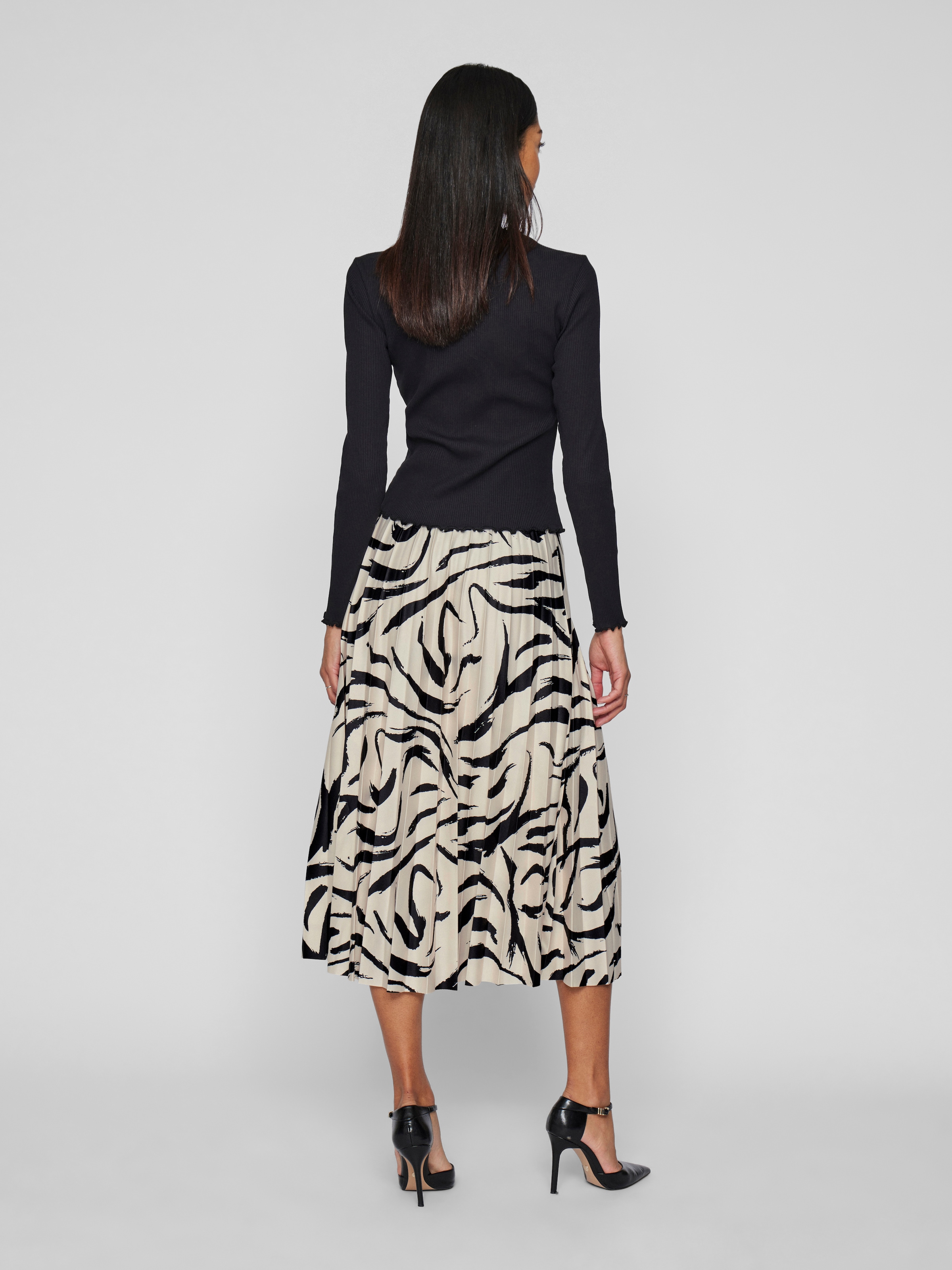 Vila Plisseerock »VINITBAN PRINT SKIRT - NOOS«
