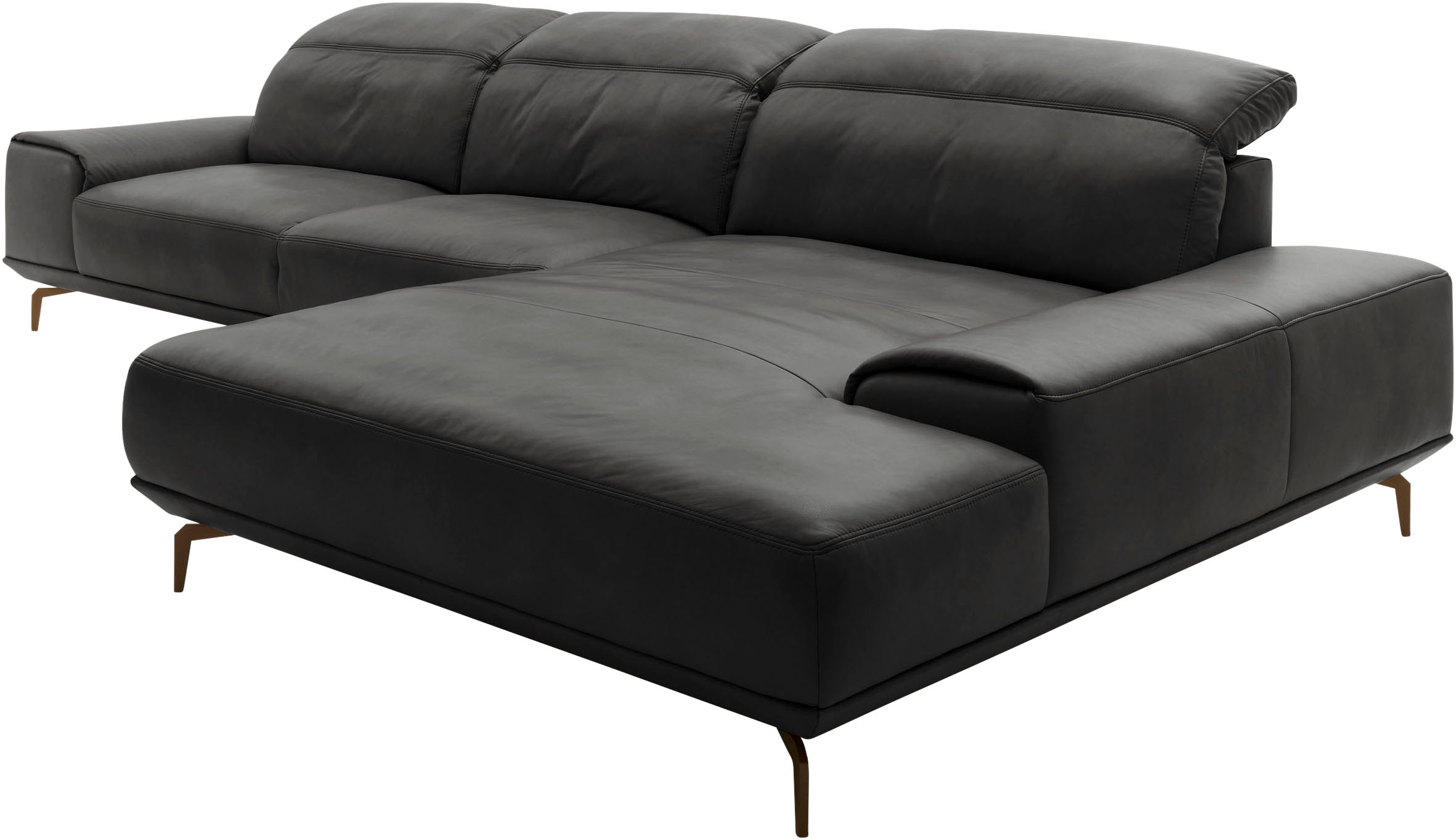 Musterring Wohnlandschaft »MR 2490« Bronze-Fuß Sitzhöhe 46cm, wahlweise mit Funktionen, Maße 342 x 207 cm