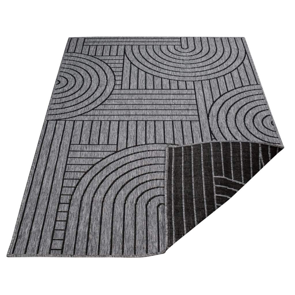 Carpet City Outdoorteppich »DUO RUG 5842«, rechteckig, 5 mm Höhe, Wendeteppich Wetterfest In- & Outdoor, Balkon, Terrasse, Wohnzimmer