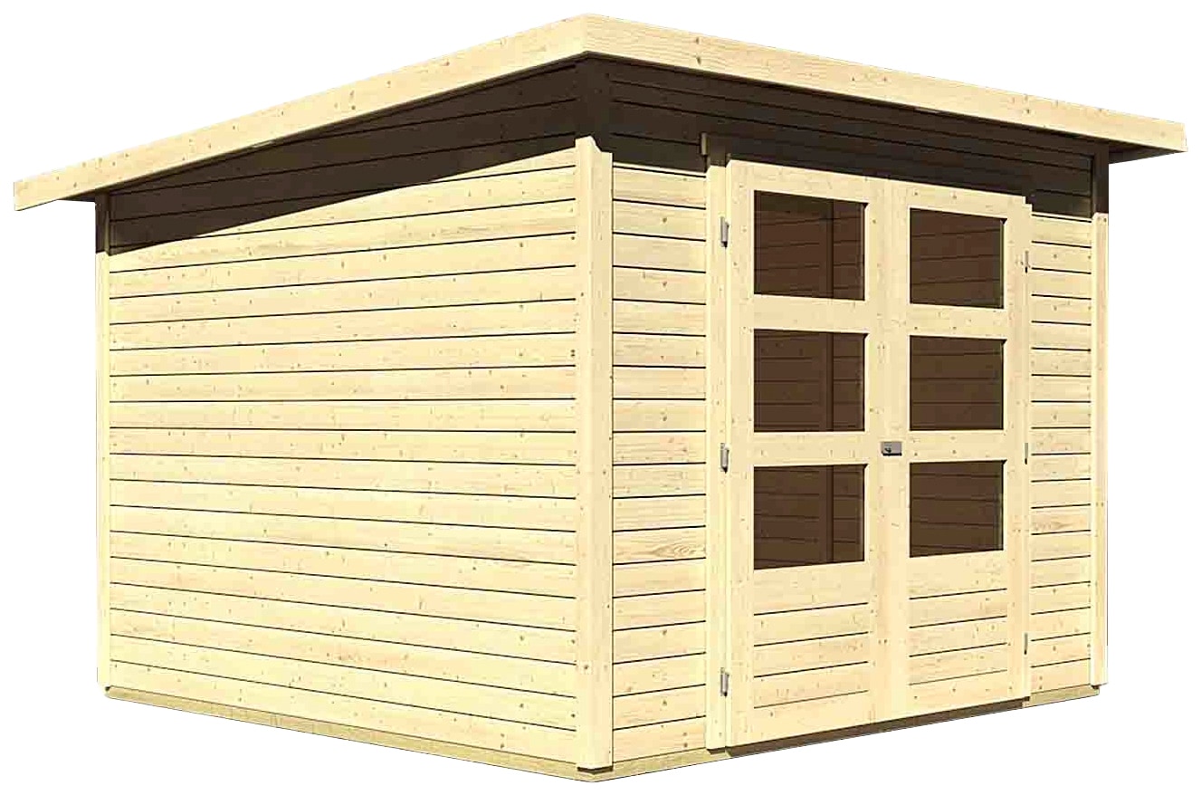 Karibu Gartenhaus »Stockach 4« anthrazit, naturbelassen oder terragrau