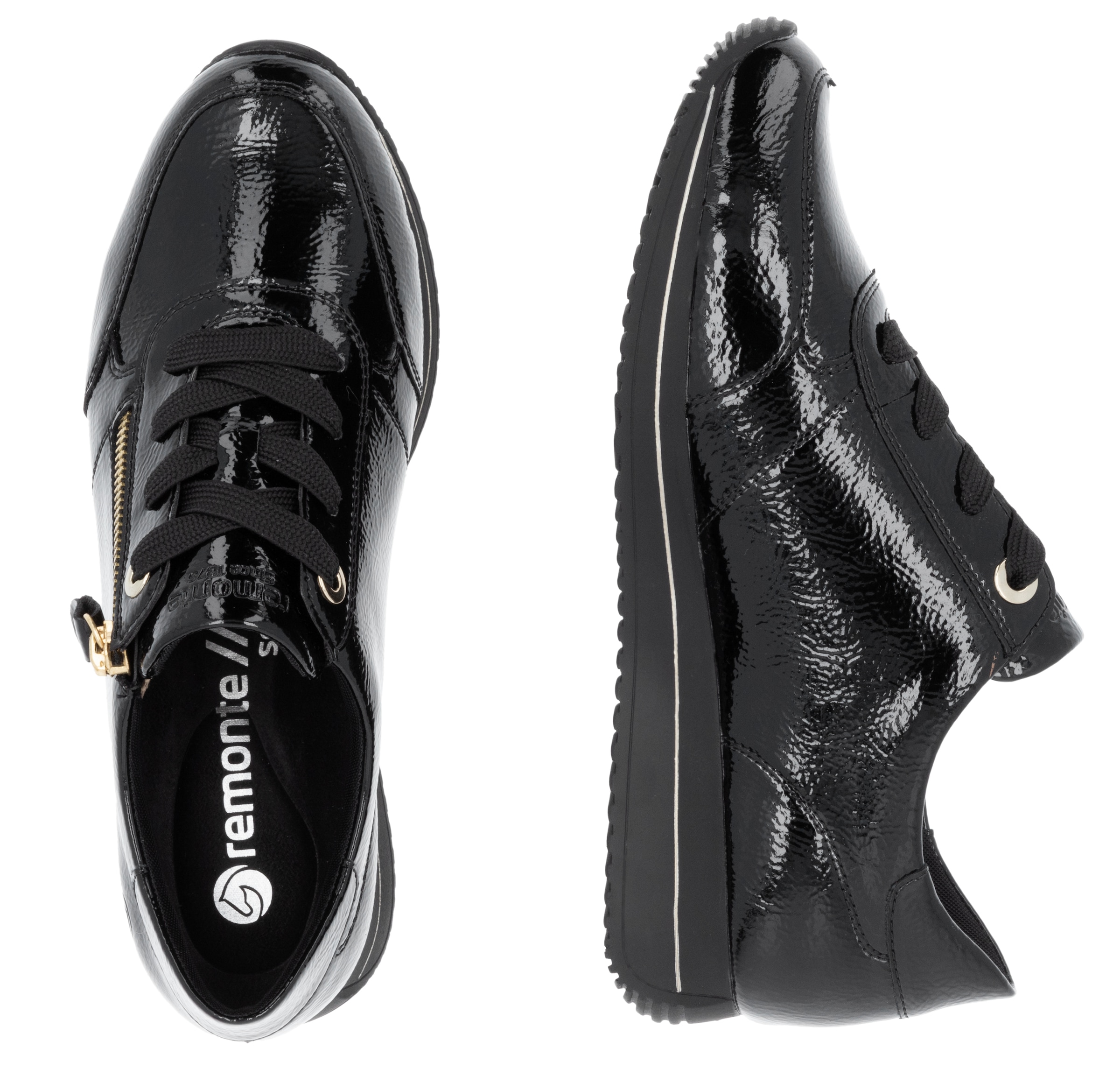 Remonte Keilsneaker, Freizeitschuh, Halbschuh, Schnürschuh in schmaler Form