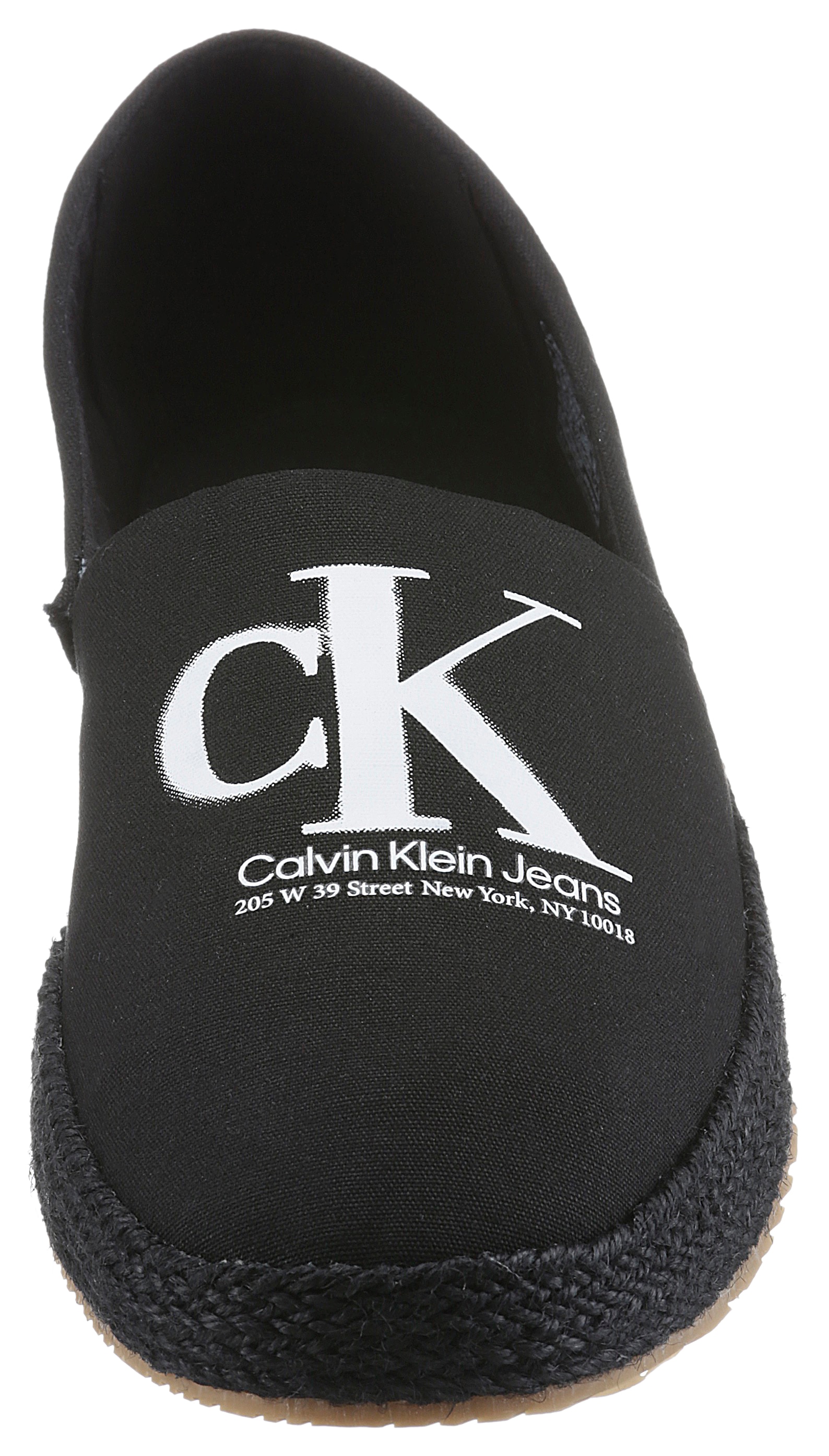 Calvin Klein Jeans Espadrille, mit Bastbesatz