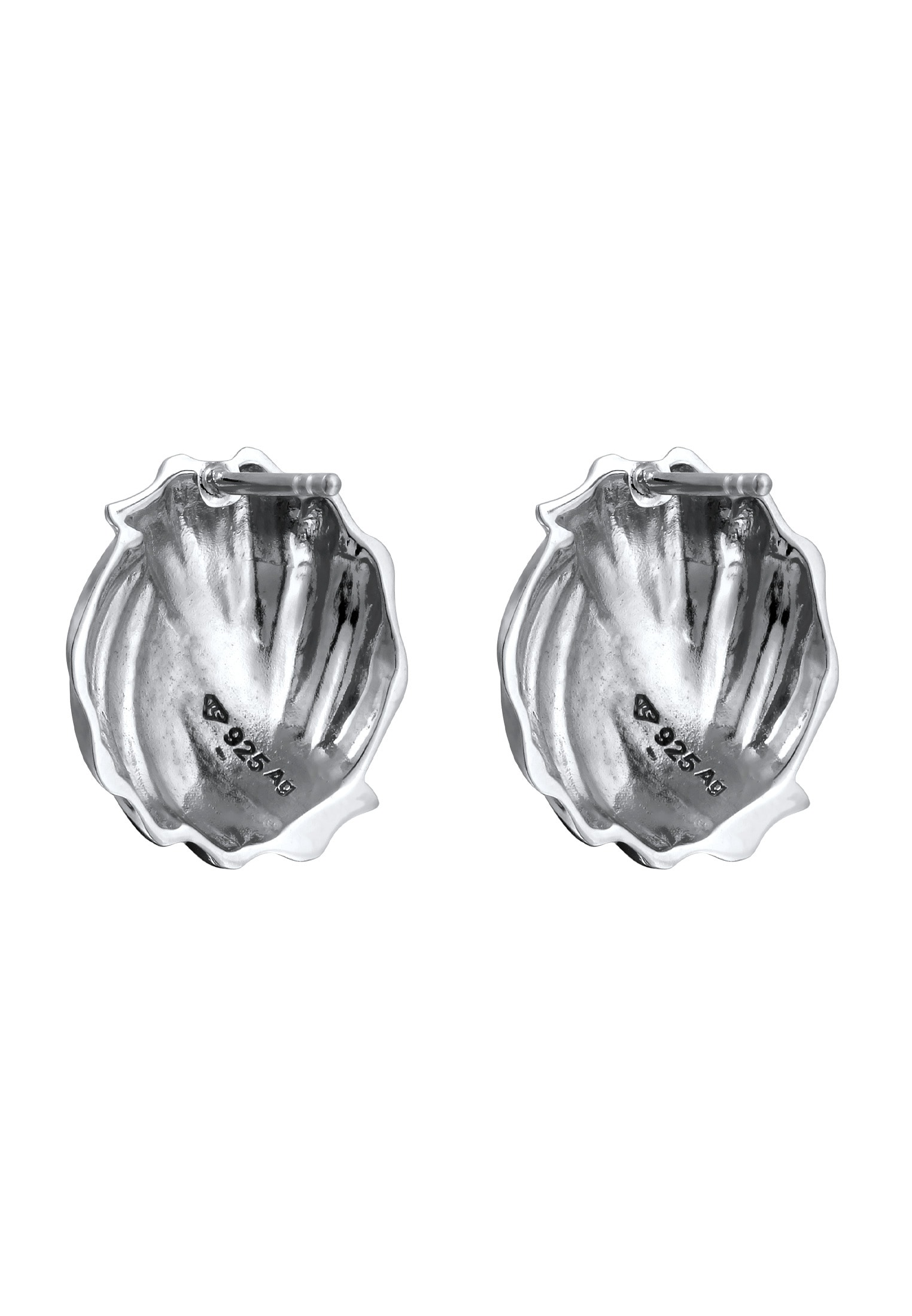 Elli Paar Ohrstecker »Ohrringe Ohrstecker Rund Riffeldesign 925 Sterling Silber«