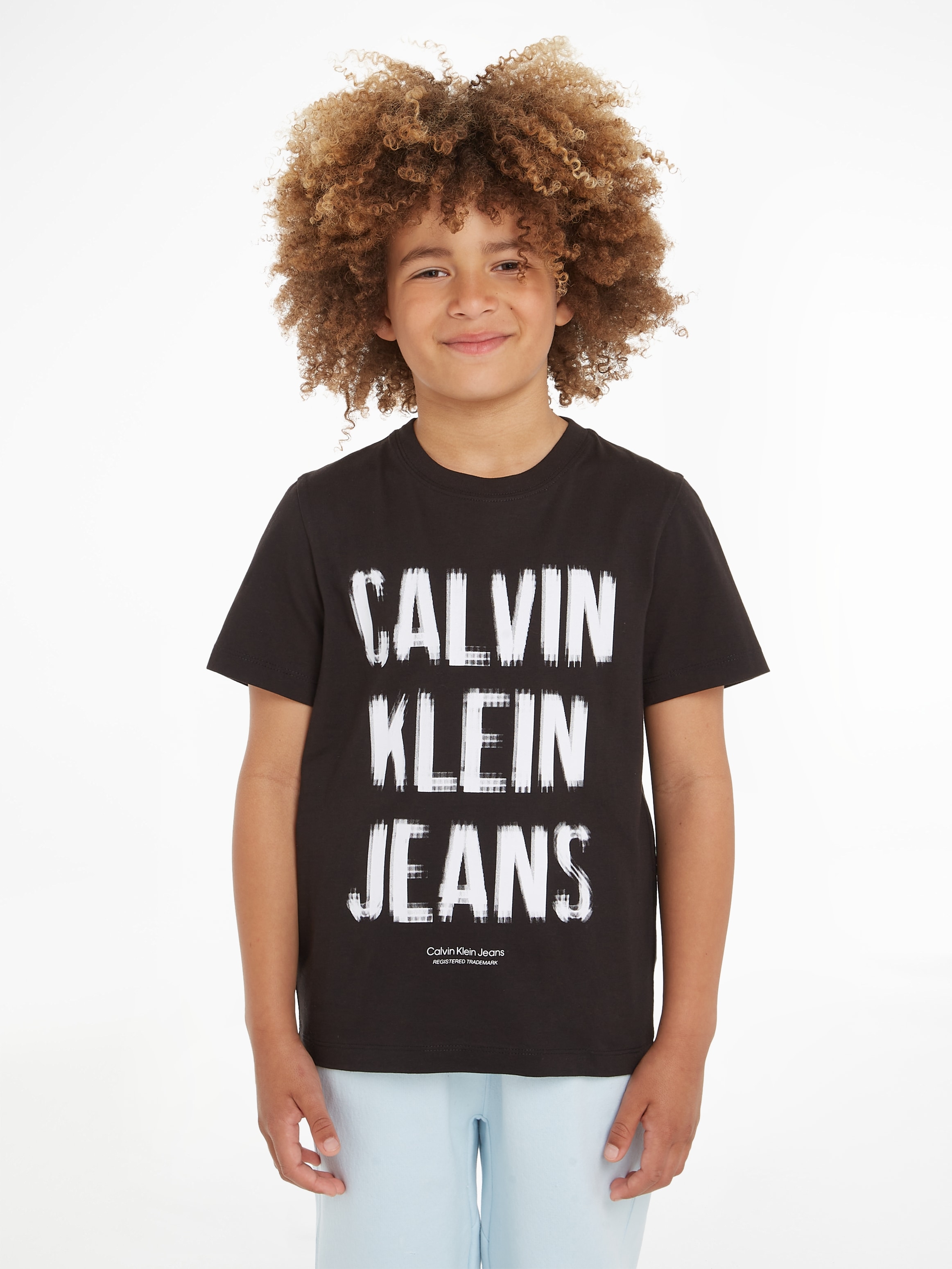 Calvin Klein Jeans T-Shirt »PIXEL LOGO RELAXED SS T-SHIRT«, mit Logodruck |  OTTO