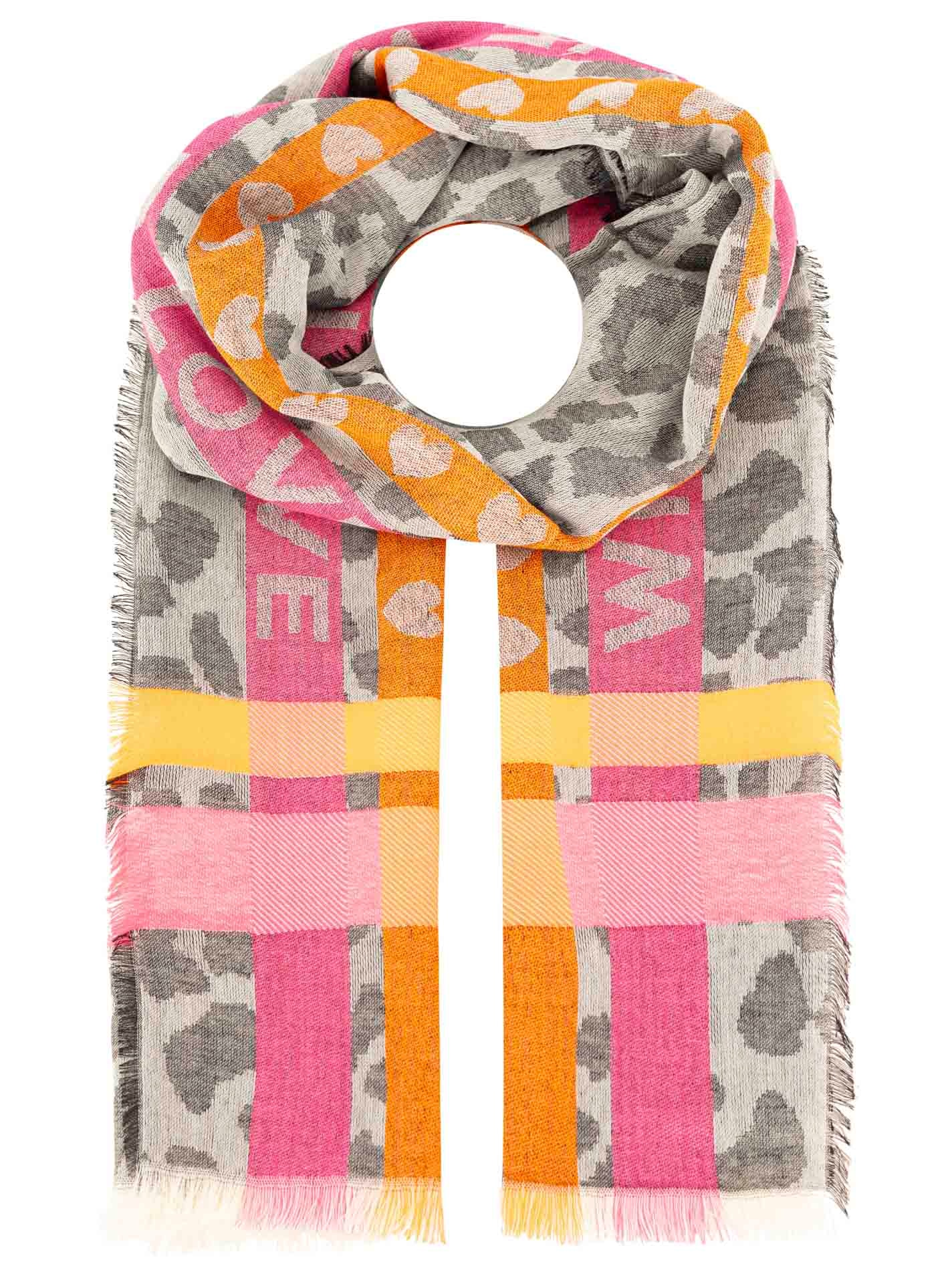 Zwillingsherz Schal »"Wild Love"« trendiger Schal mit Herzen und Schriftzug