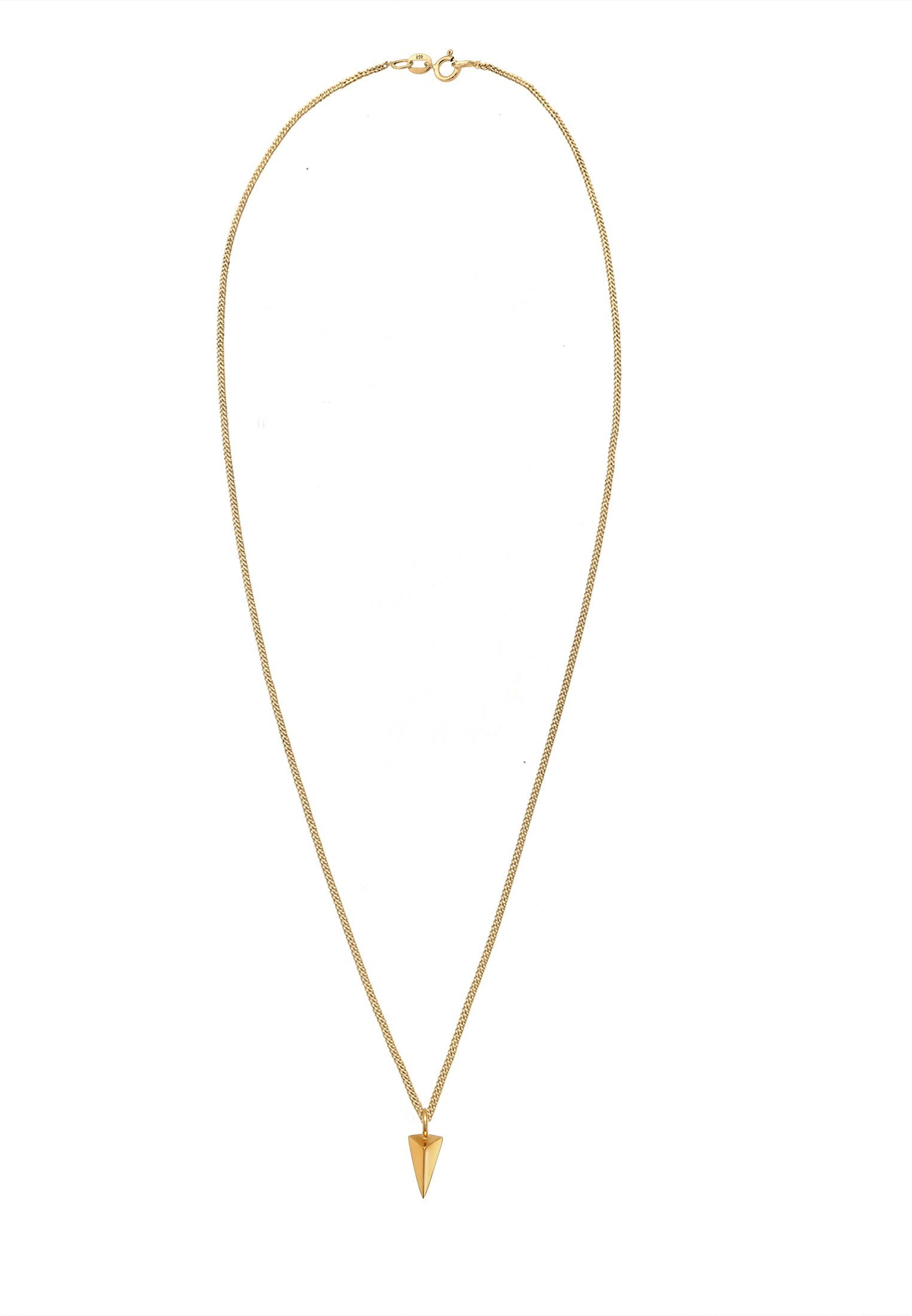 Elli Kette mit Anhänger »Halskette Anhänger Dreieck Geo Design 925 Silber«