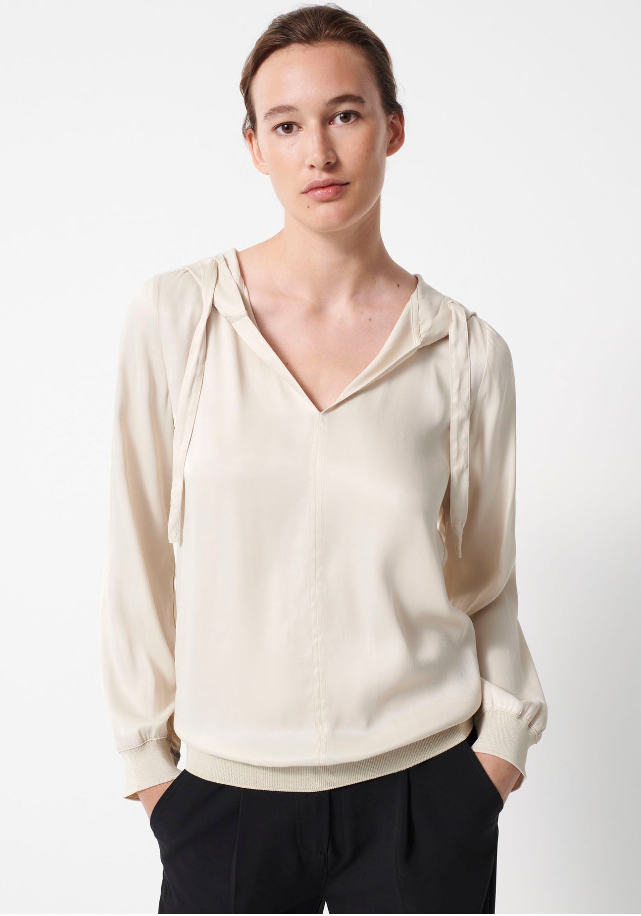 someday Shirtbluse »Zuena«, mit weicher Kapuze
