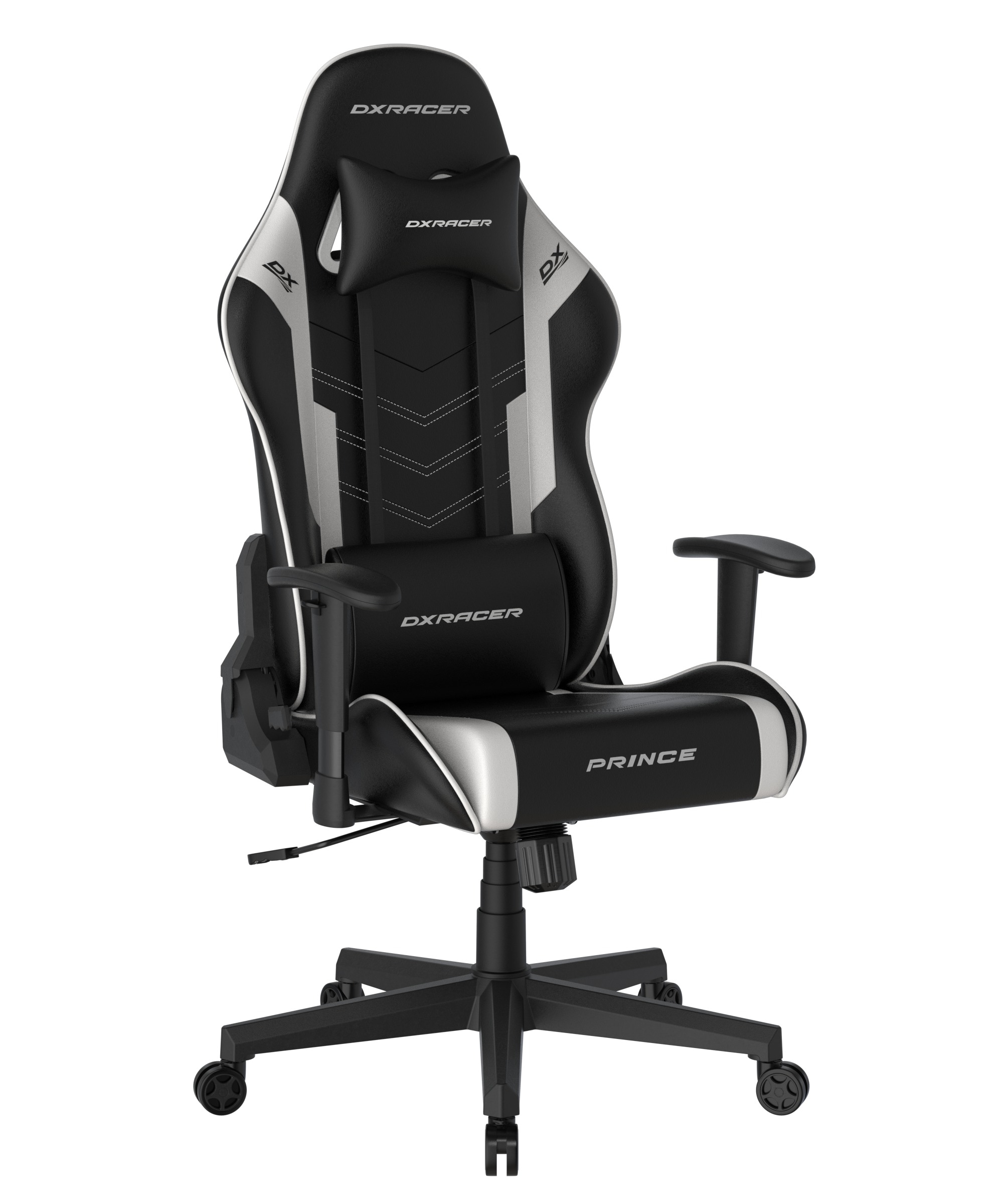 DXRacer Gaming-Stuhl »Prince Gaming Chair Regular L, PVC, schwarz weiß«