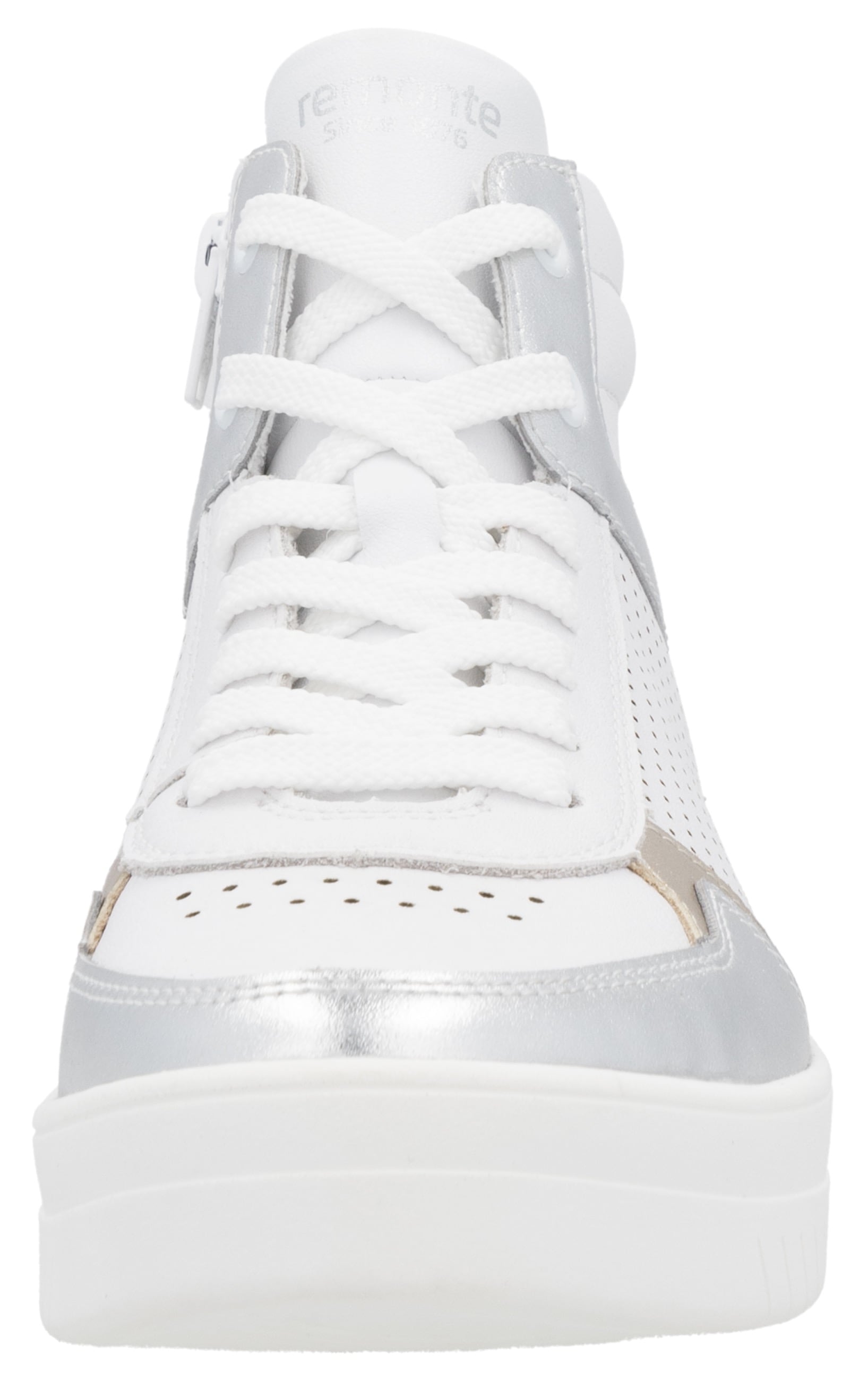 Remonte Plateausneaker, Freizeitschuh, Schnürschuh, High Top-Sneaker mit Kontrastbesatz