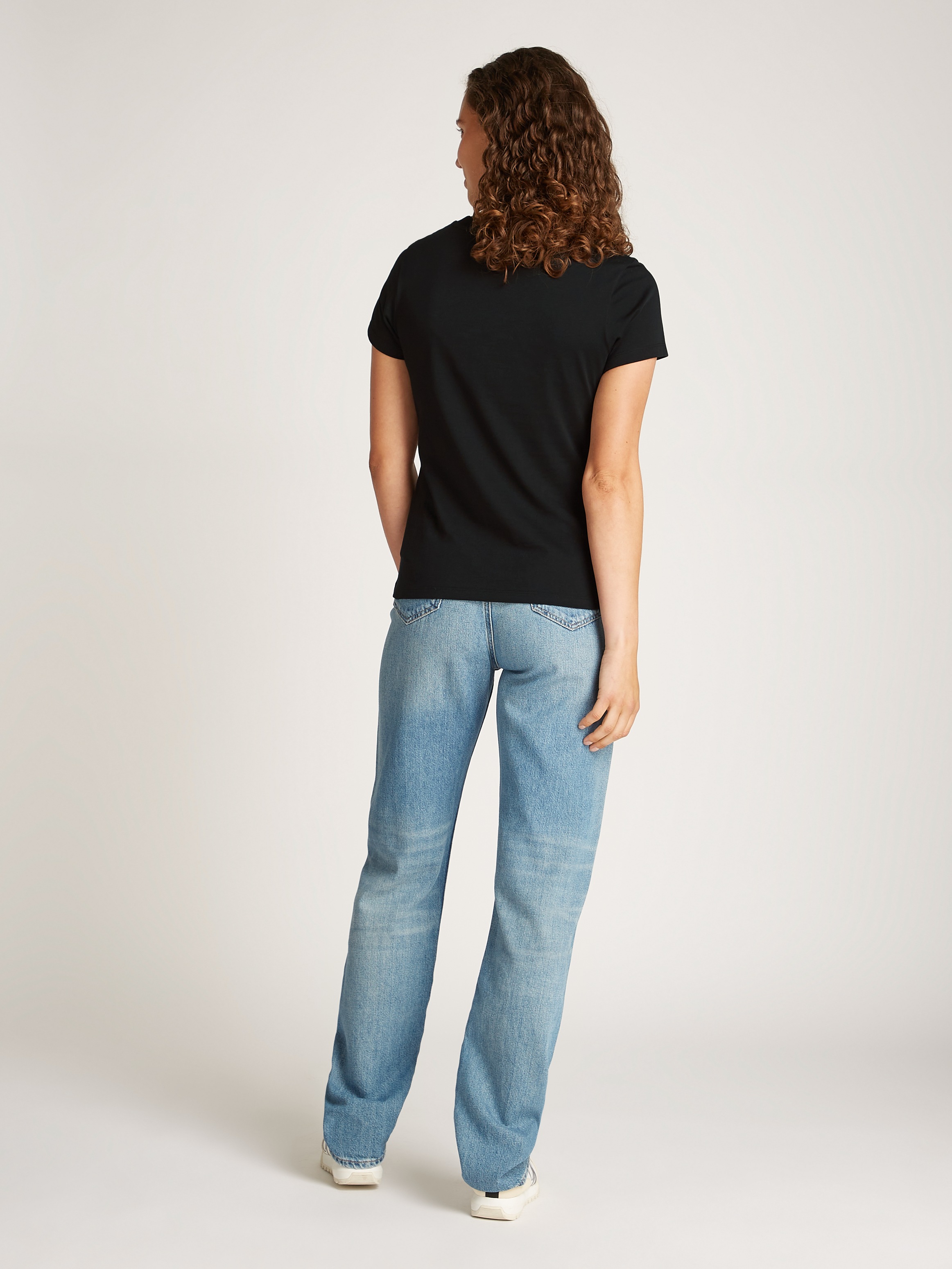 Calvin Klein Jeans T-Shirt »LOGO ELASTIC T-SHIRT«, mit Logostickerei