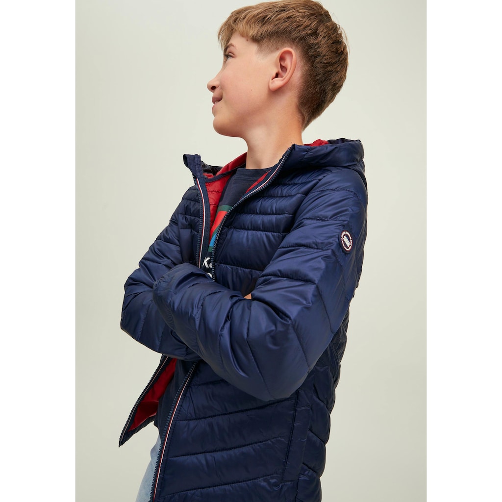 Jack & Jones Junior Steppjacke »JJEHERO PUFFER HOOD NOOS JNR«, mit Kapuze