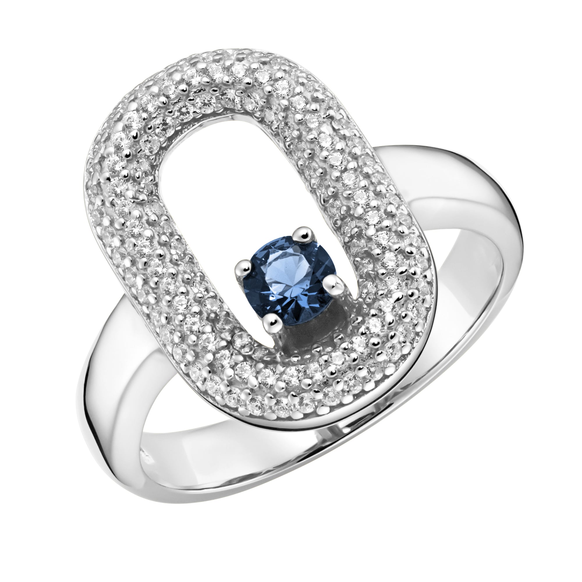 GIORGIO MARTELLO MILANO Silberring »Ring mit Zirkonia und Kristallstein, Silber 925«