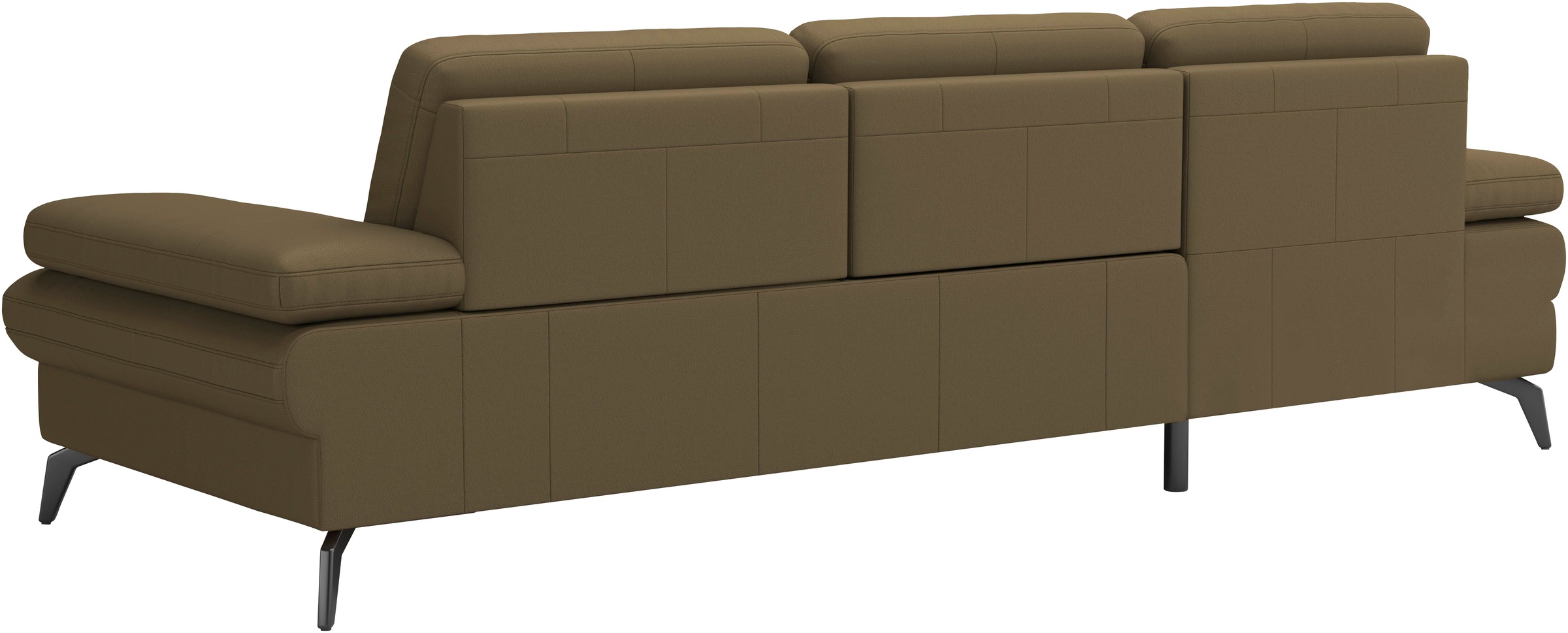 sit&more Ecksofa »Morris L-Form, inkl. Sitztiefenverstellung«, wahlweise mit Armteilverstellung, Bettfunktion & Bettkasten