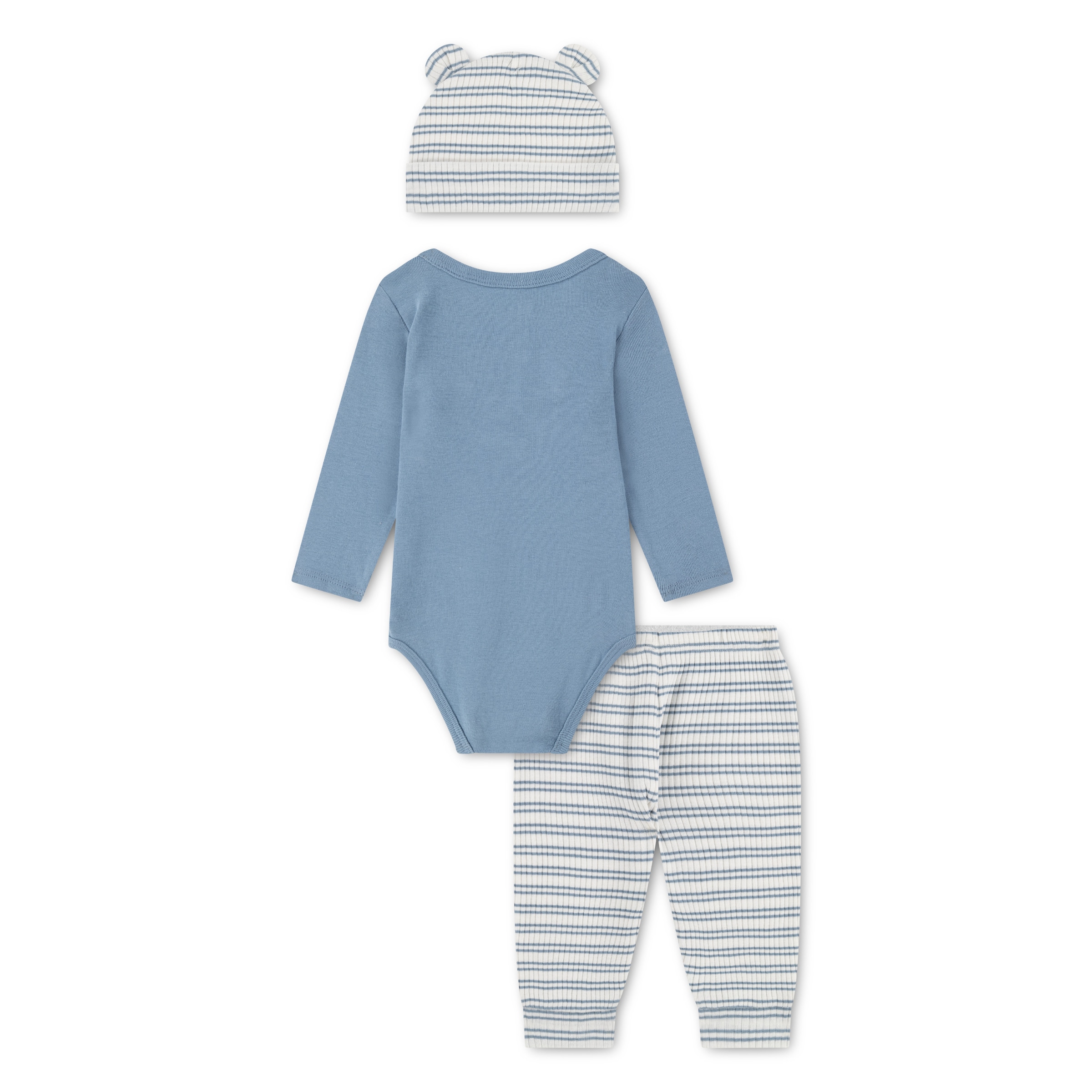 HUGGIES babywear Strampler, Jäckchen & Mütze »HUGB BODYSUIT PANT SET + ATTAC« Packung, 3