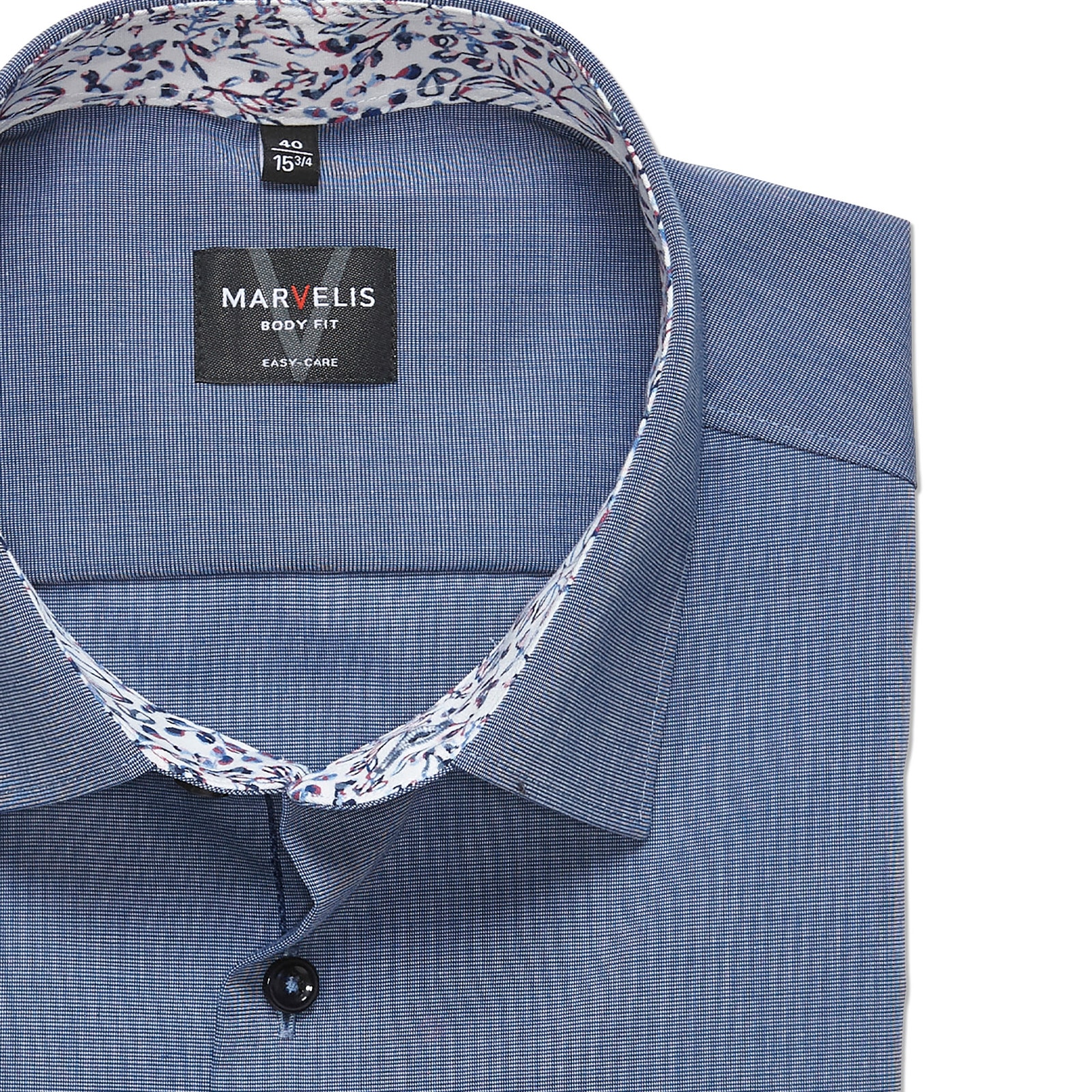 MARVELIS Langarmhemd Businesshemd, New York Kentkragen, bügelleicht