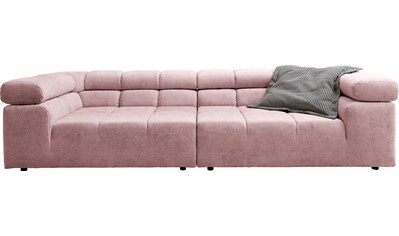 INOSIGN Big-Sofa »Ancona«, auffällige Steppung, inkl. 2 Zierkissen und verstellbaren... kaufen