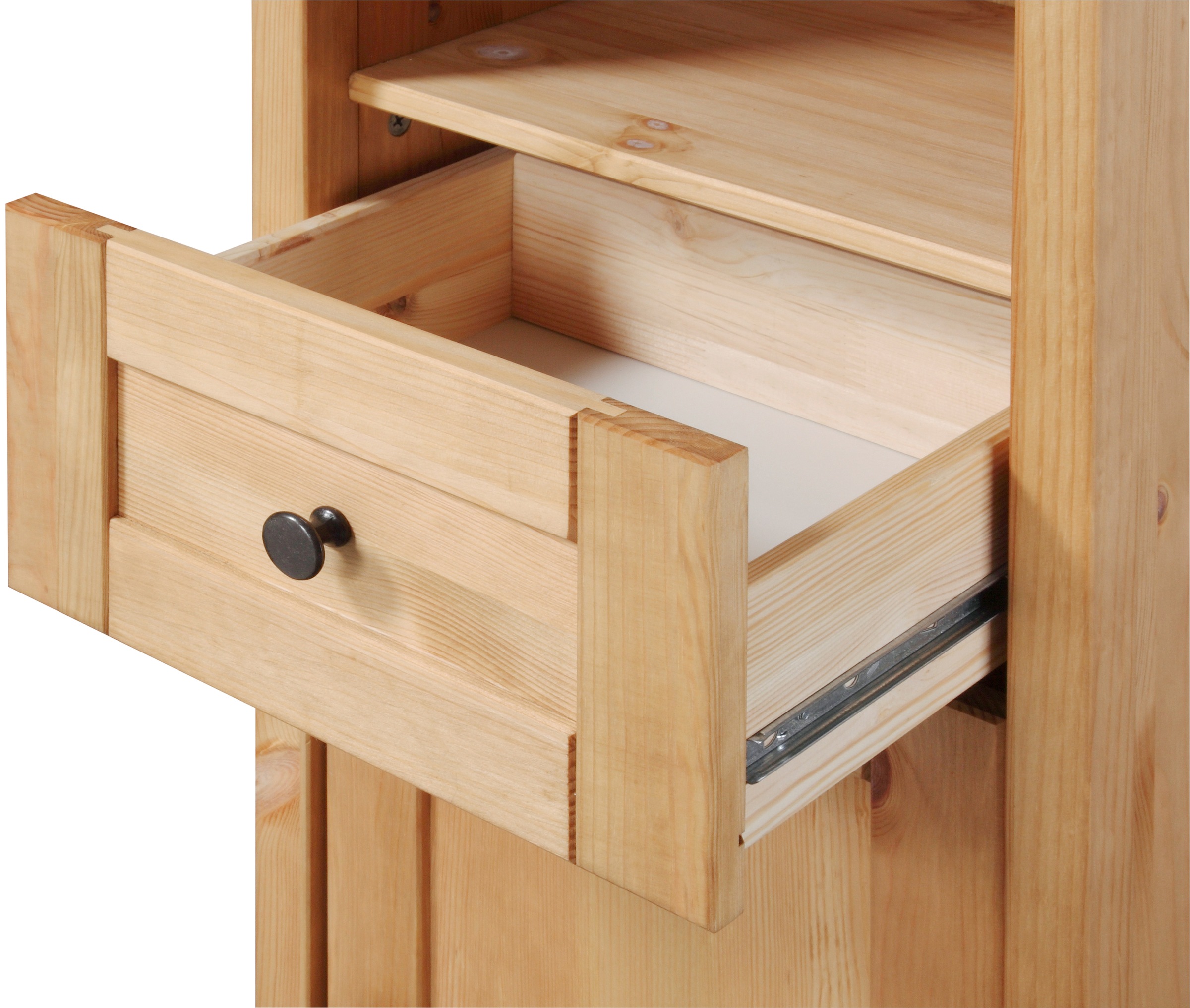 welltime Hochschrank »Sylt«, Badmöbel im Landhaus-Stil, Breite 40 cm, aus Massivholz