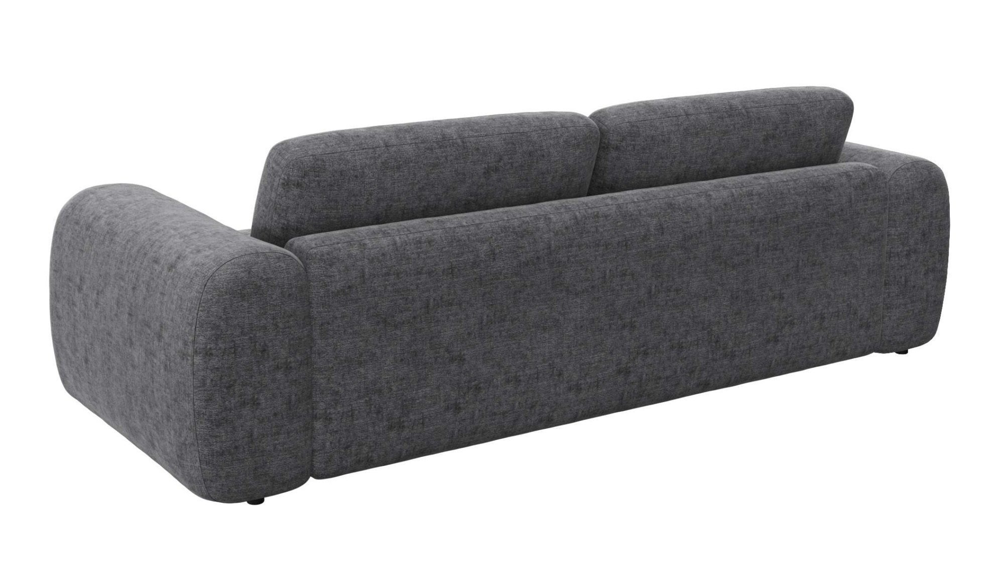 FLEXLUX 3-Sitzer »Molino Designsofa, Polstersofa, Einzelsofa, Couch« Kaltschaum & Stahl-Wellen für erstklassigen Sitzkomfort, Füsse Schwarz
