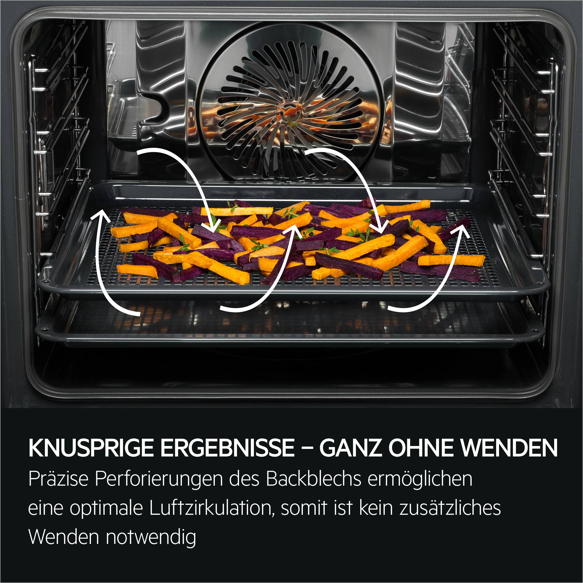 AEG Backblech »AirFry Tray Backblech A9OOAF00«, Emaille, perfekt geröstetes Gemüse und knusprige Pommes frites mit weniger Öl