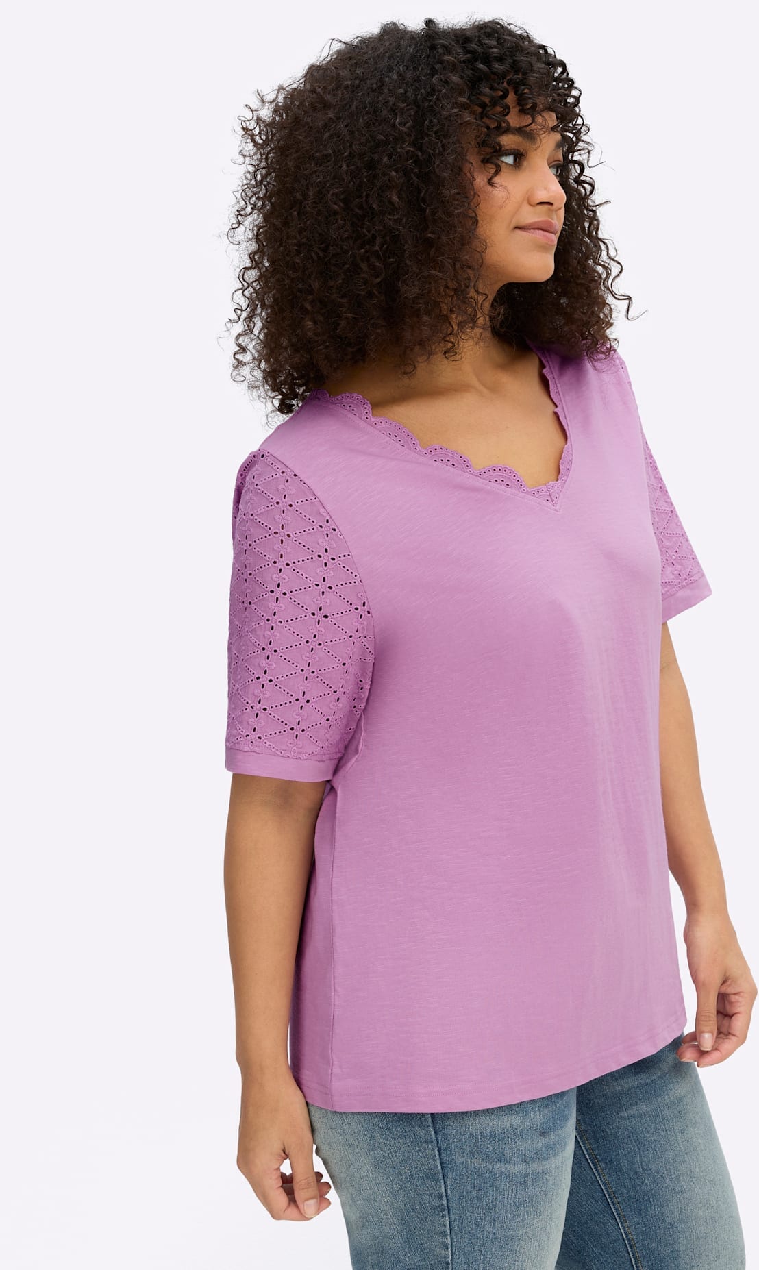 sheego by Joe Browns Kurzarmshirt »Shirt« 1