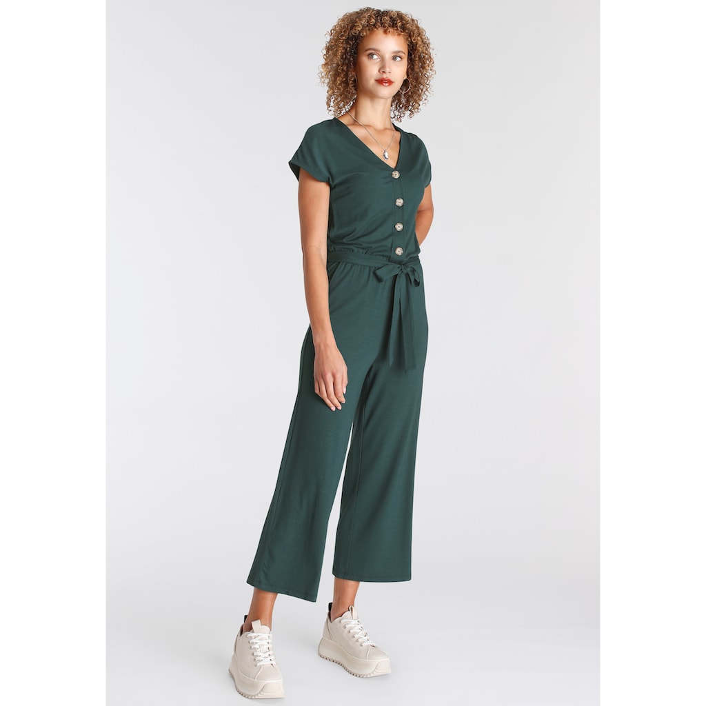 Tamaris Culotte-Overall, mit Knopfleiste