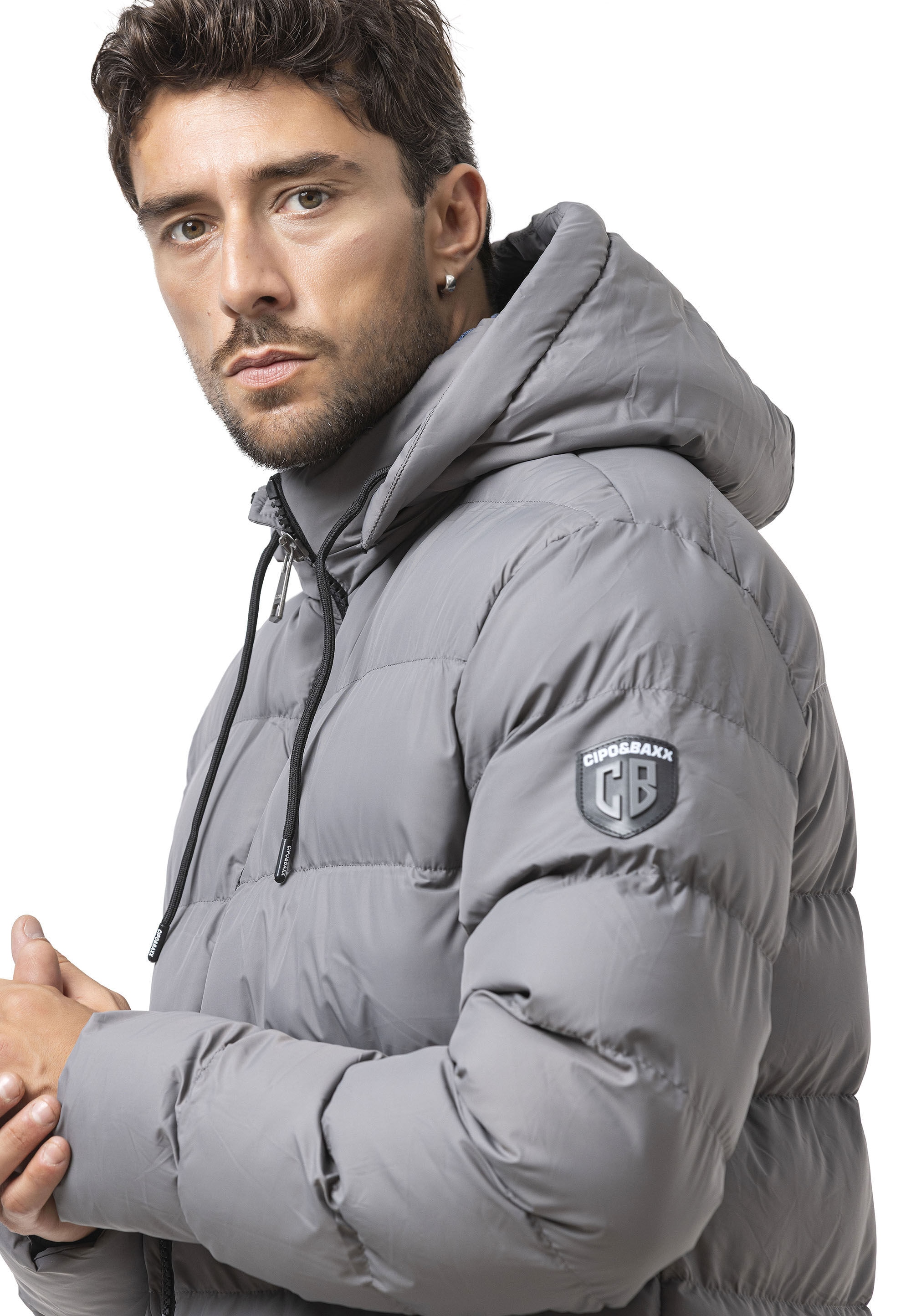 Cipo & Baxx Winterjacke »Cipo & Baxx Jacke« mit Kapuze im Steppdesign