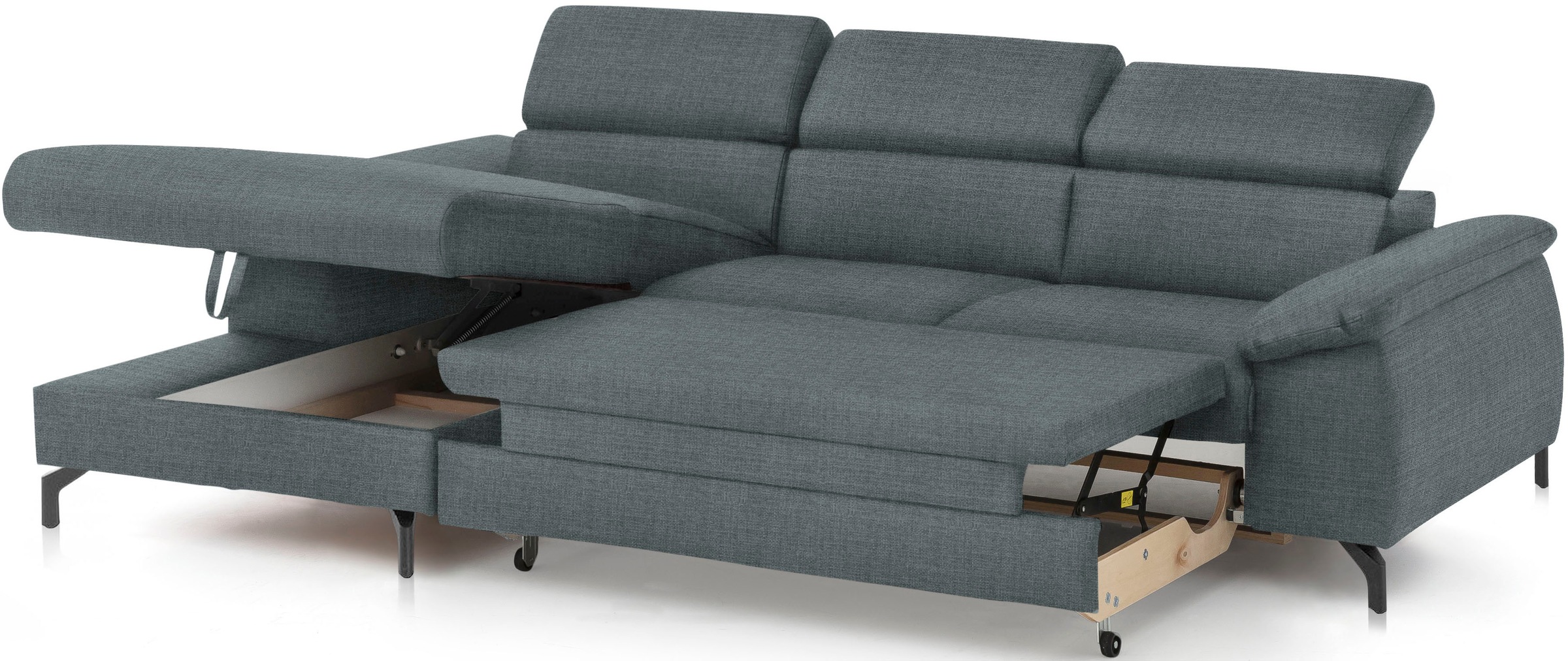 COTTA Ecksofa »Kitty L-Form«, mit Kopfteilverstellung, wahlweise mit Bettfunktion & Bettkasten