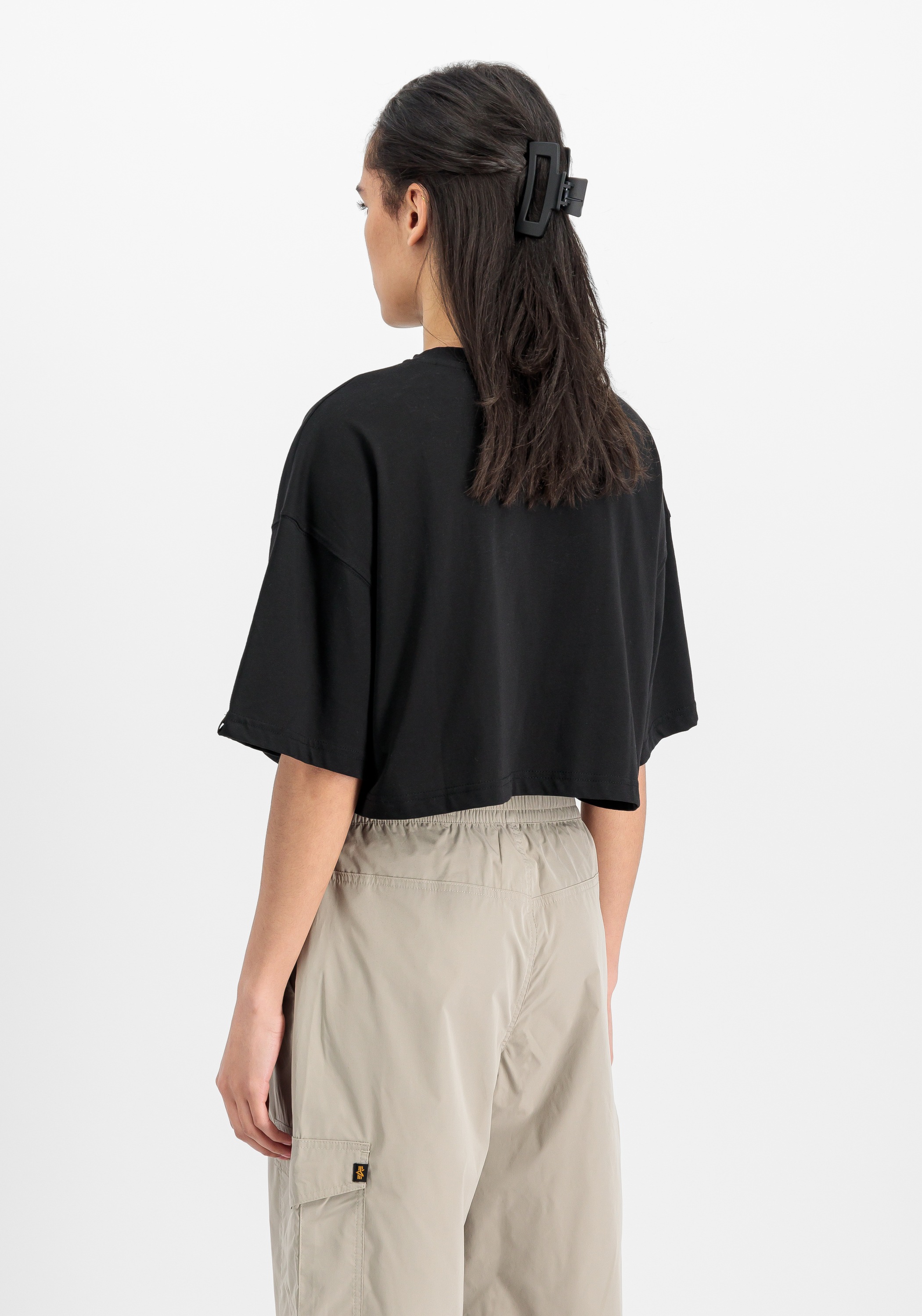 Alpha Industries T-Shirt »Basic T-Shirt SL Cropped PP W«
