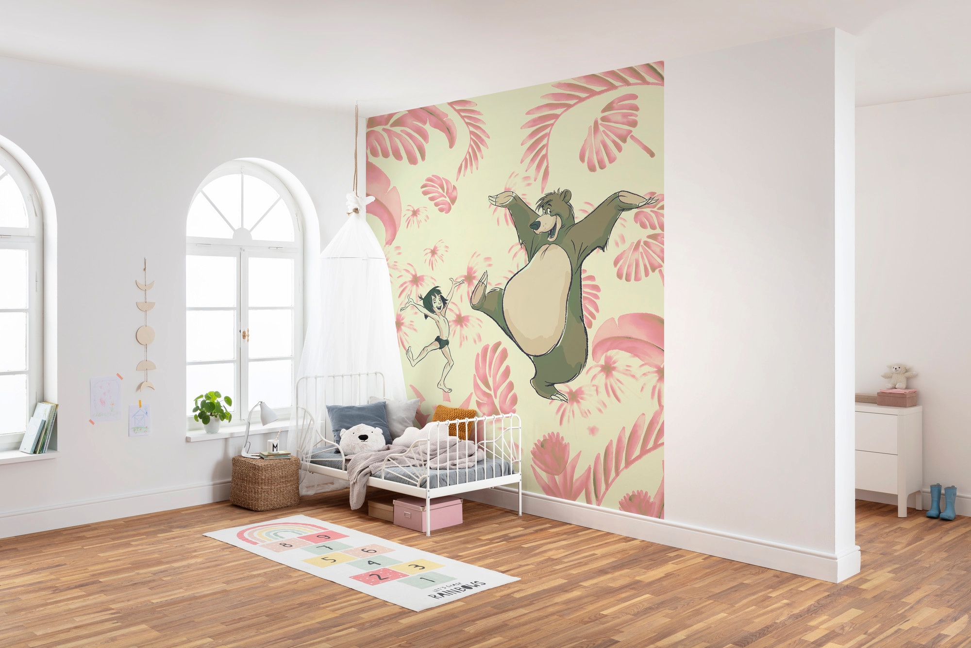 Komar Vliestapete »Digitaldruck Vlies - Dance the Jungle - Größe 250 x 280 cm«, bedruckt, Kinderzimmer