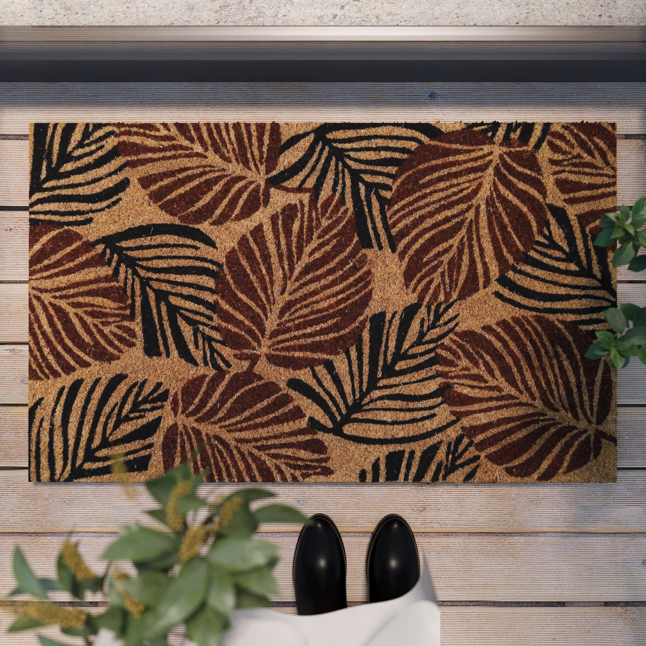 Wecon home Fußmatte »Jungle Mat«, rechteckig, 18 mm Höhe, nachhaltig, rutschfest, robust, innen, Außenbereiche überdacht, schwer