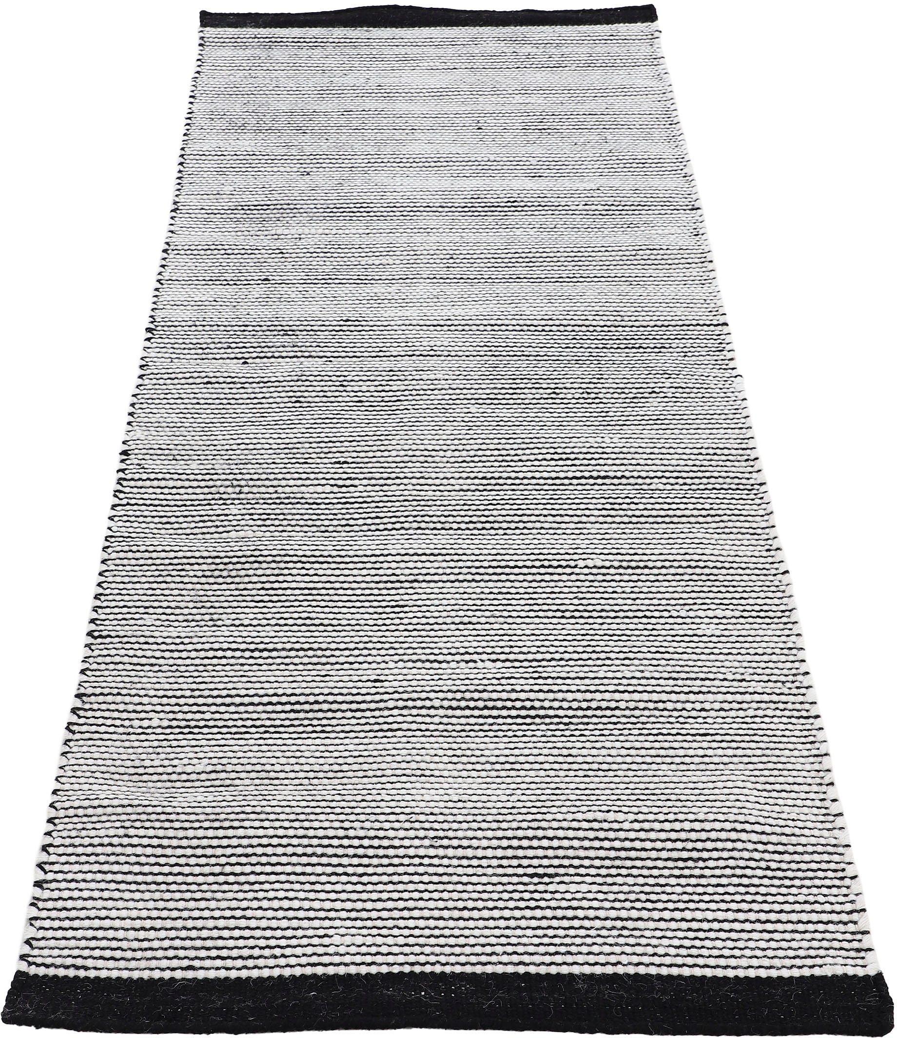 carpetfine Wollteppich »Mona ,   auch als Läufer« rechteckig 5 mm Höhe 80% Wolle, Wendeteppich aus Wolle/Baumwolle, Wohnzimmer