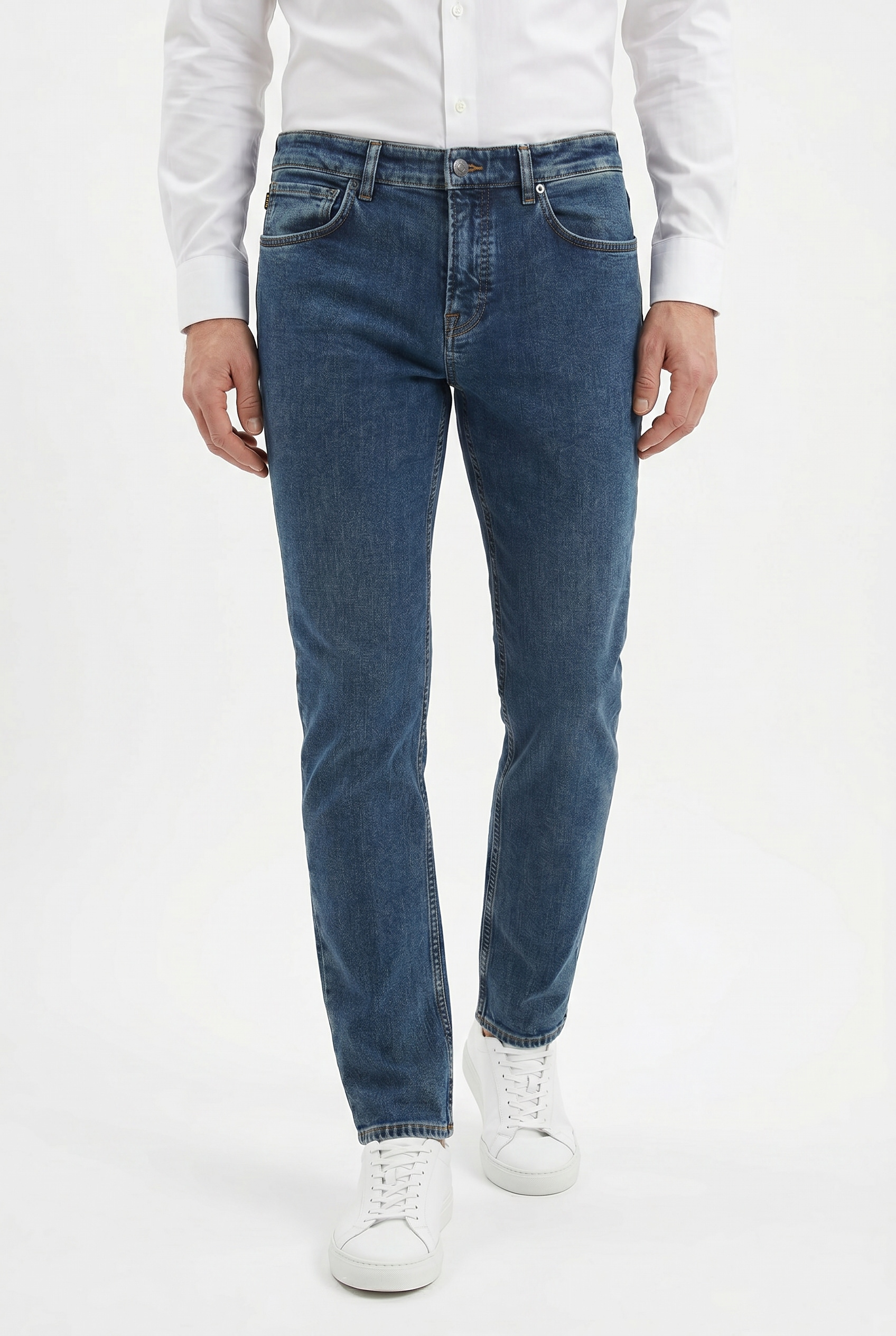 BOSS ORANGE Tapered-fit-Jeans »Onyx Comfor Fit Denim« Regular Tapered Fit, Stretch-Denim, Mittlere Bundhöhe