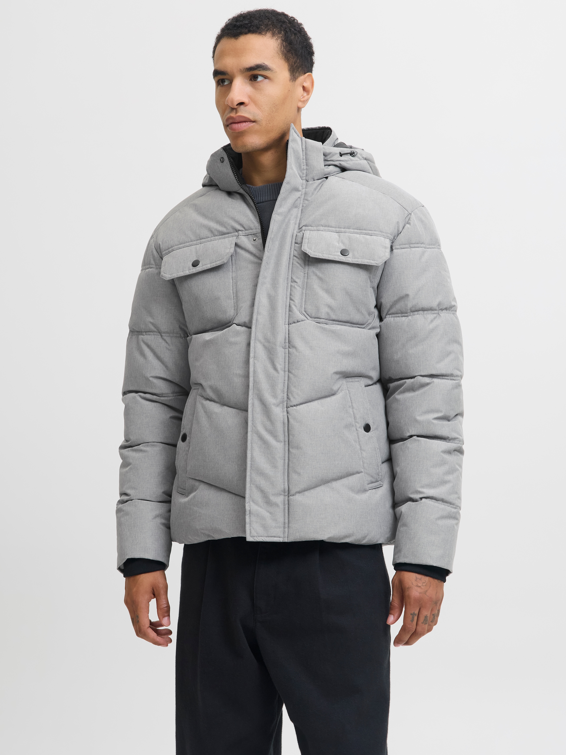 Jack & Jones Steppjacke »JJMORGAN PUFFER JACKET« mit Kapuze