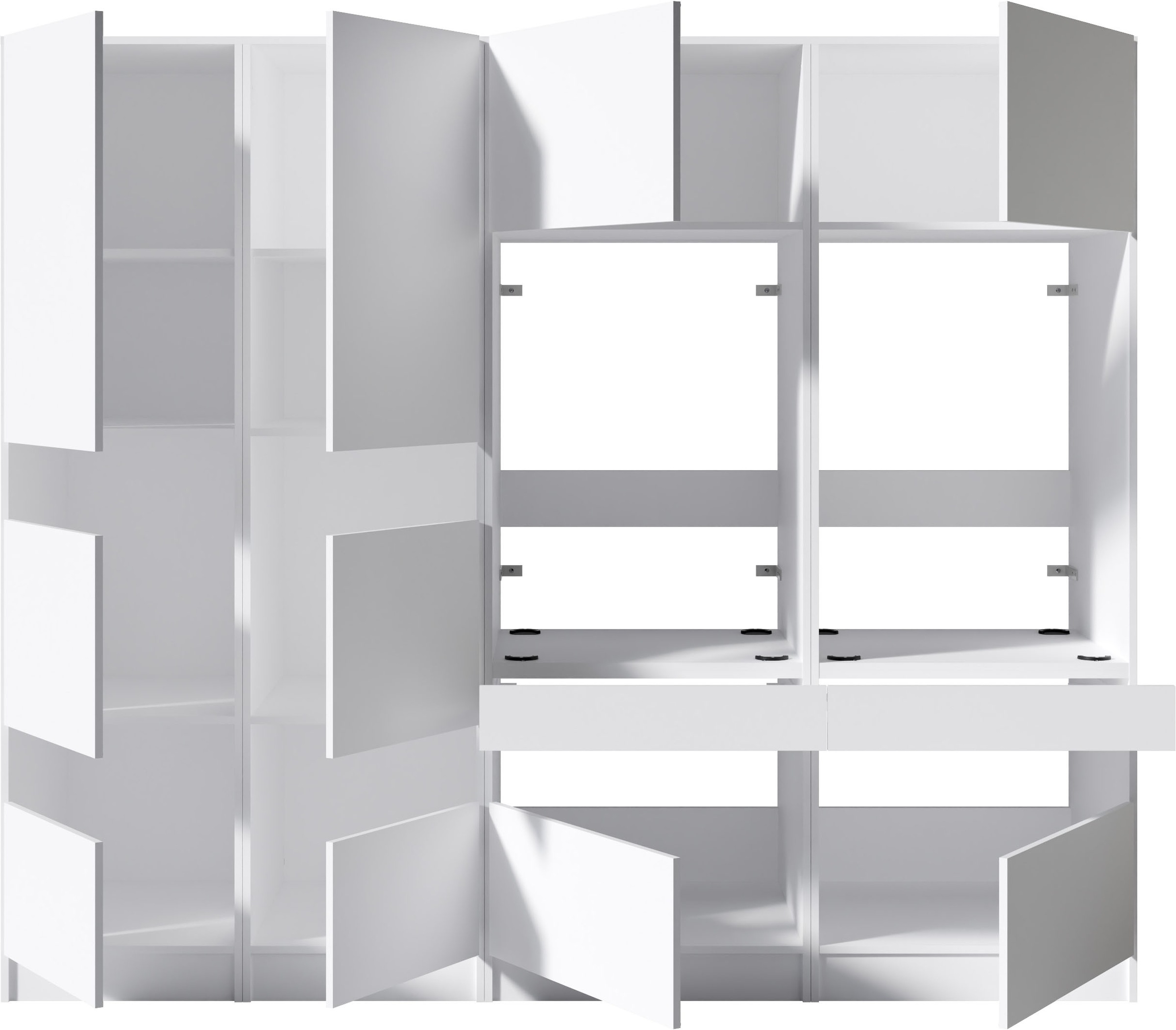BASIC by Balculina Mehrzweckschrank-Set »Washhome B/T/H 236x68x200 cm« 4 Stk. tlg.