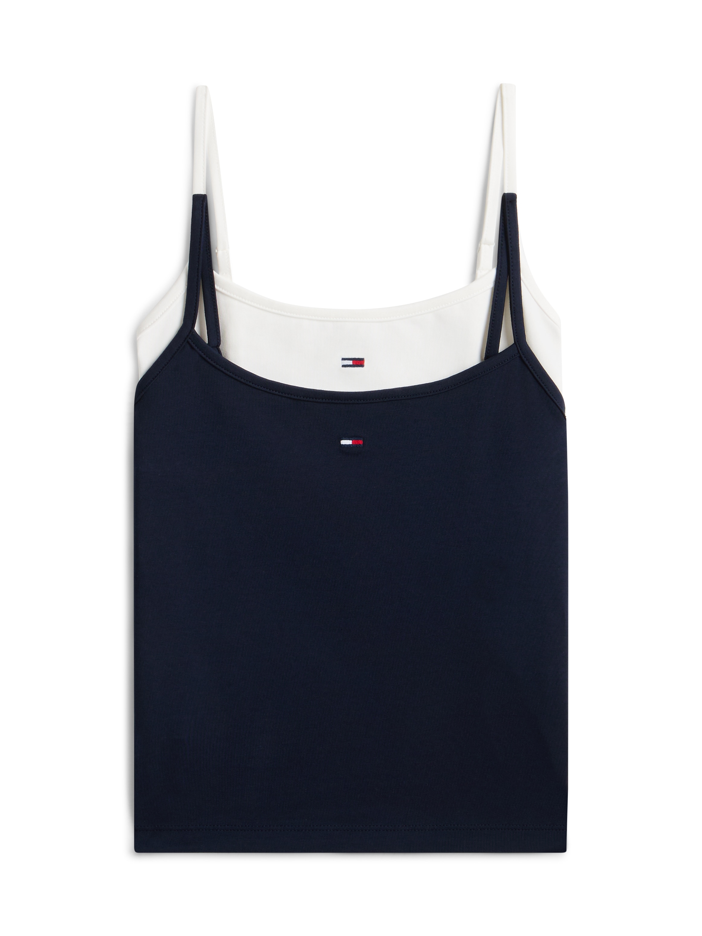 Tommy Jeans Tanktop »TJW 2PACK ESSENTIAL STRAP TOP« Packung, 2er-Pack, 2 tlg. mit Logo-Flag