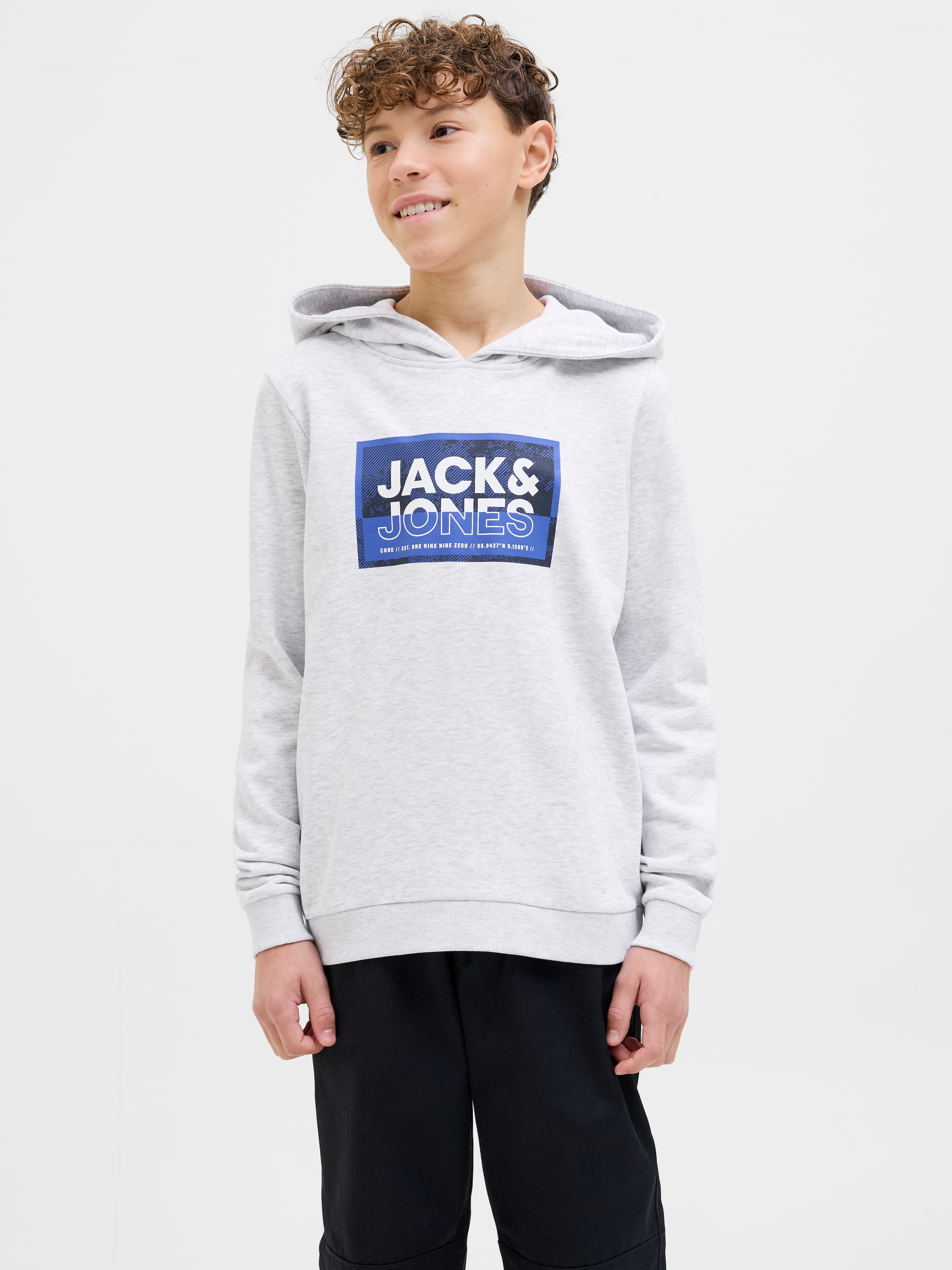 Jack & Jones Junior Hoodie »JCOLOGAN SS24 PRINT SWEAT HOOD SN JNR«