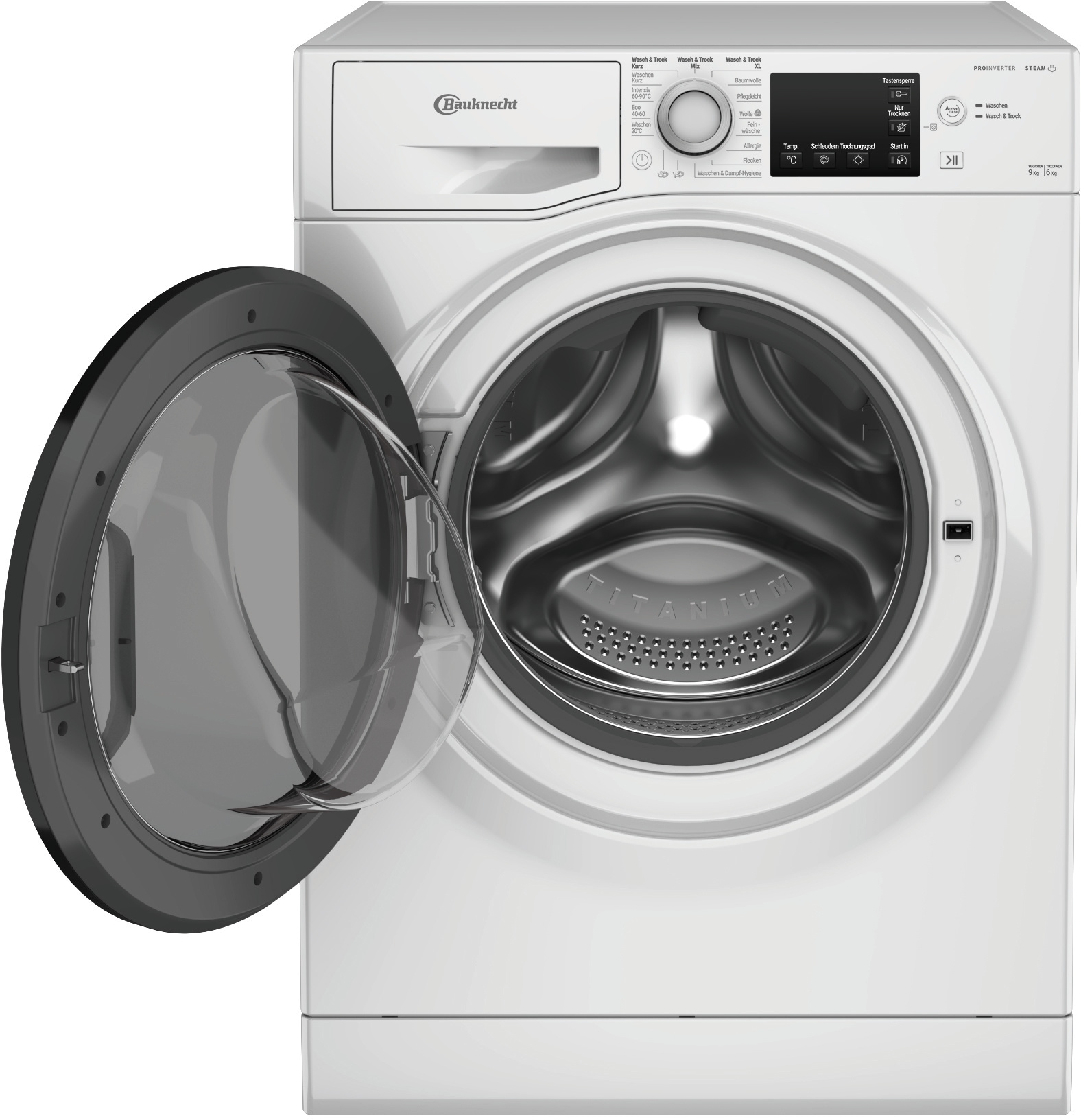 BAUKNECHT Waschtrockner »WT Super Eco 96S 41 N« 9 kg /6 kg 75 dB(A) 4 Jahre Herstellergarantie