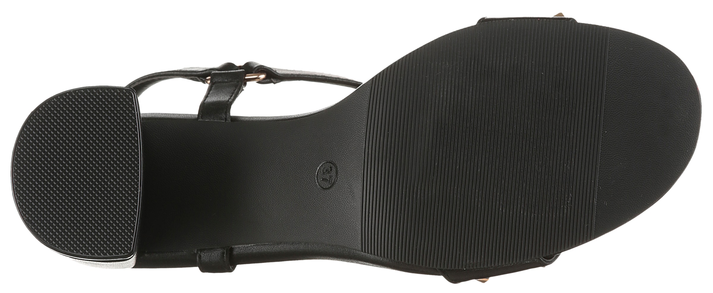 Aniston SHOES Riemchensandalette  Sommerschuh, Blockabsatz, Nietenverzierung - NEUE KOLLEKTION