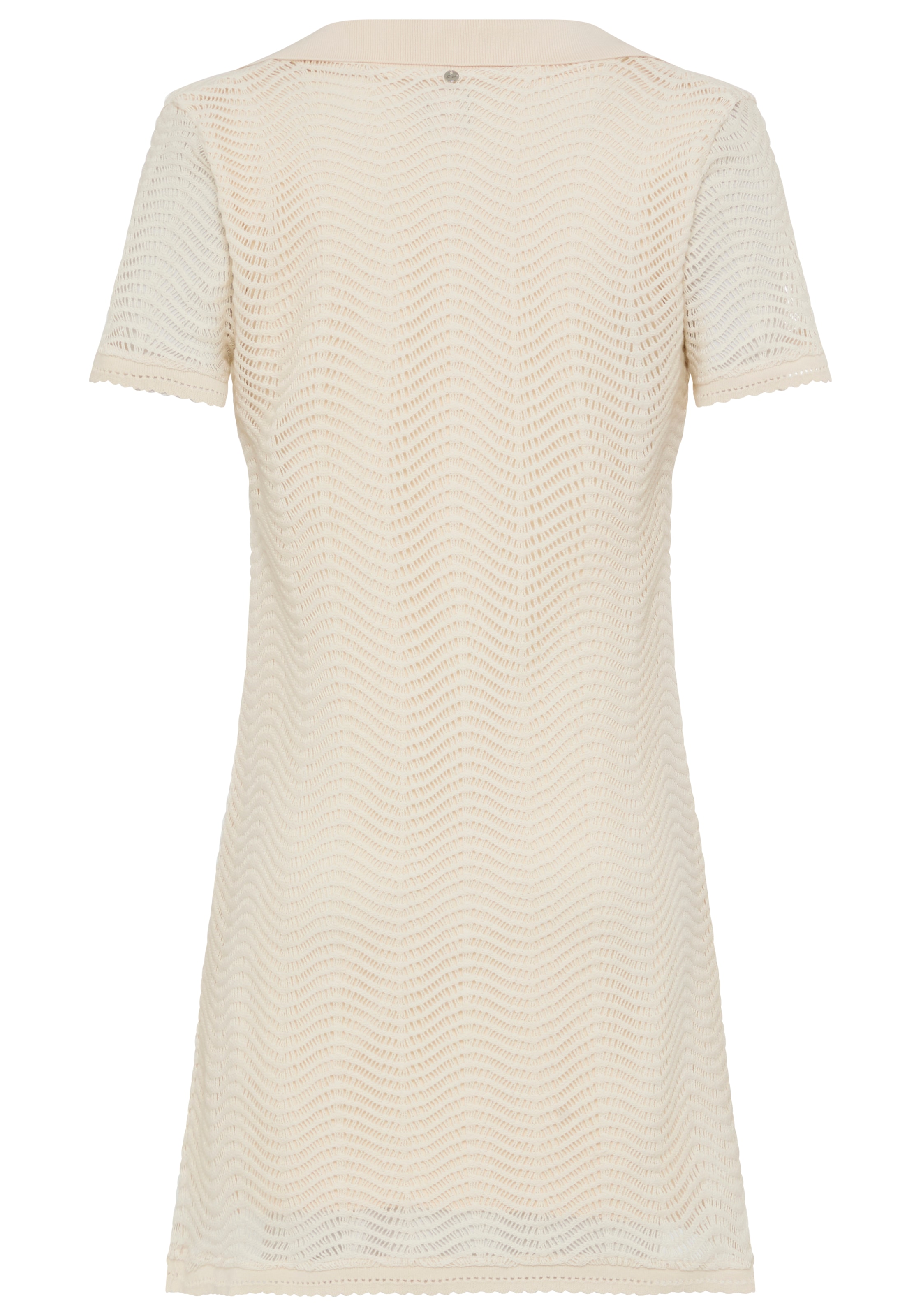 BOSS ORANGE Polokleid »Eloa Premium Damenmode« Häkelkleid in kniefreier Länge